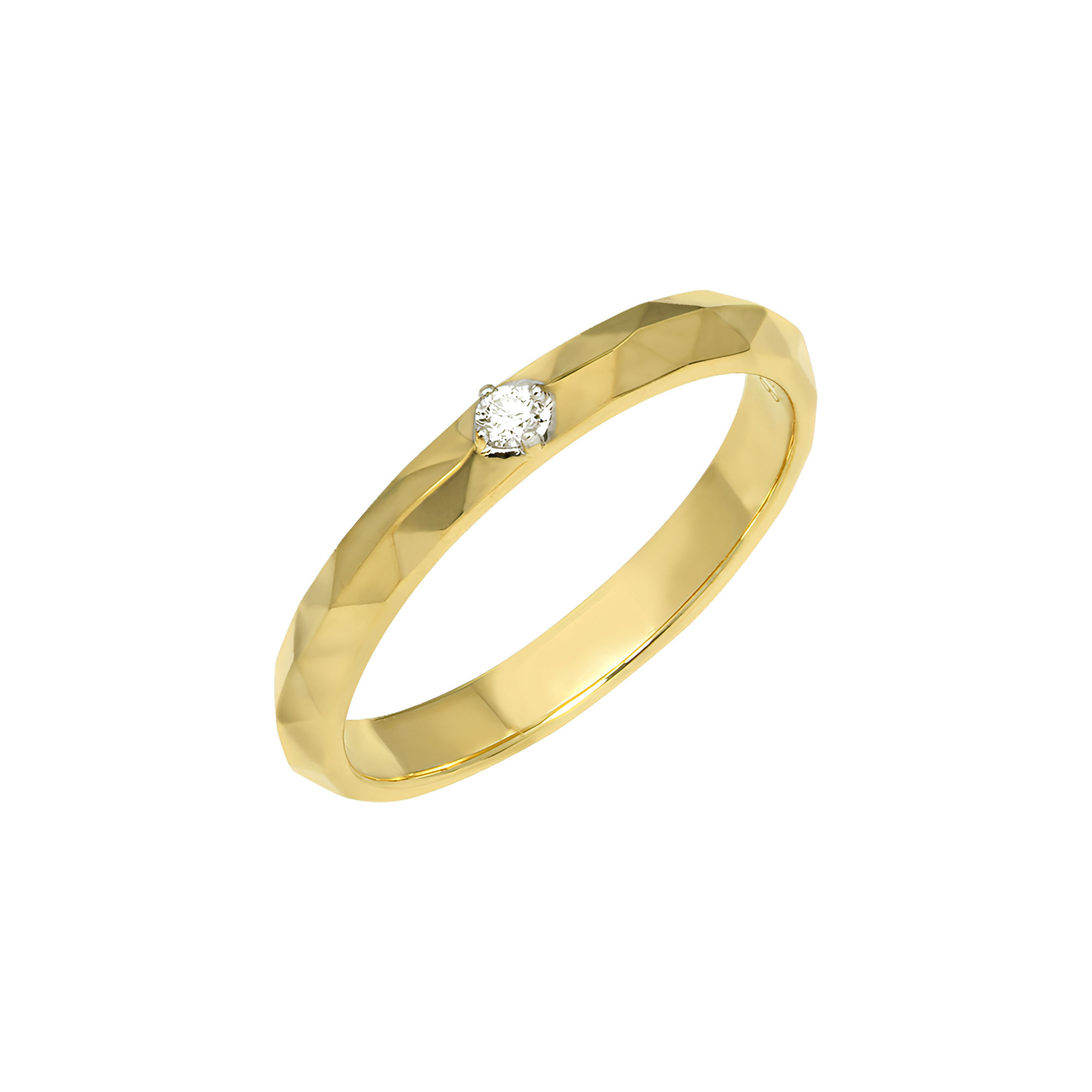 Palm faceted ring - 18K Recycled Gold Vermeil Palm Faceted Ring - The Future Rocks - 2
