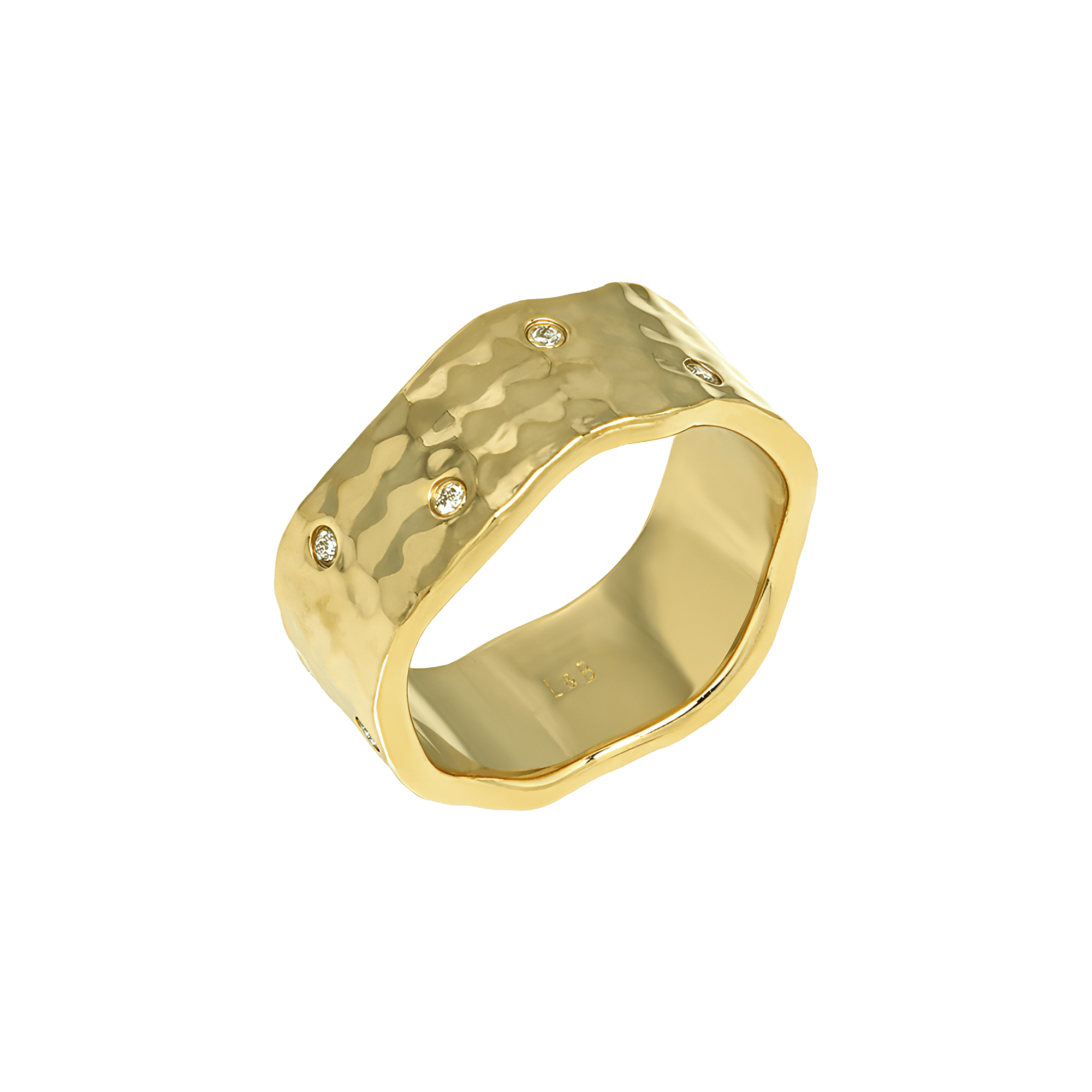 Palm formed statement ring - 18K Gold Vermeil Palm Formed Statement Ring - The Future Rocks - 3
