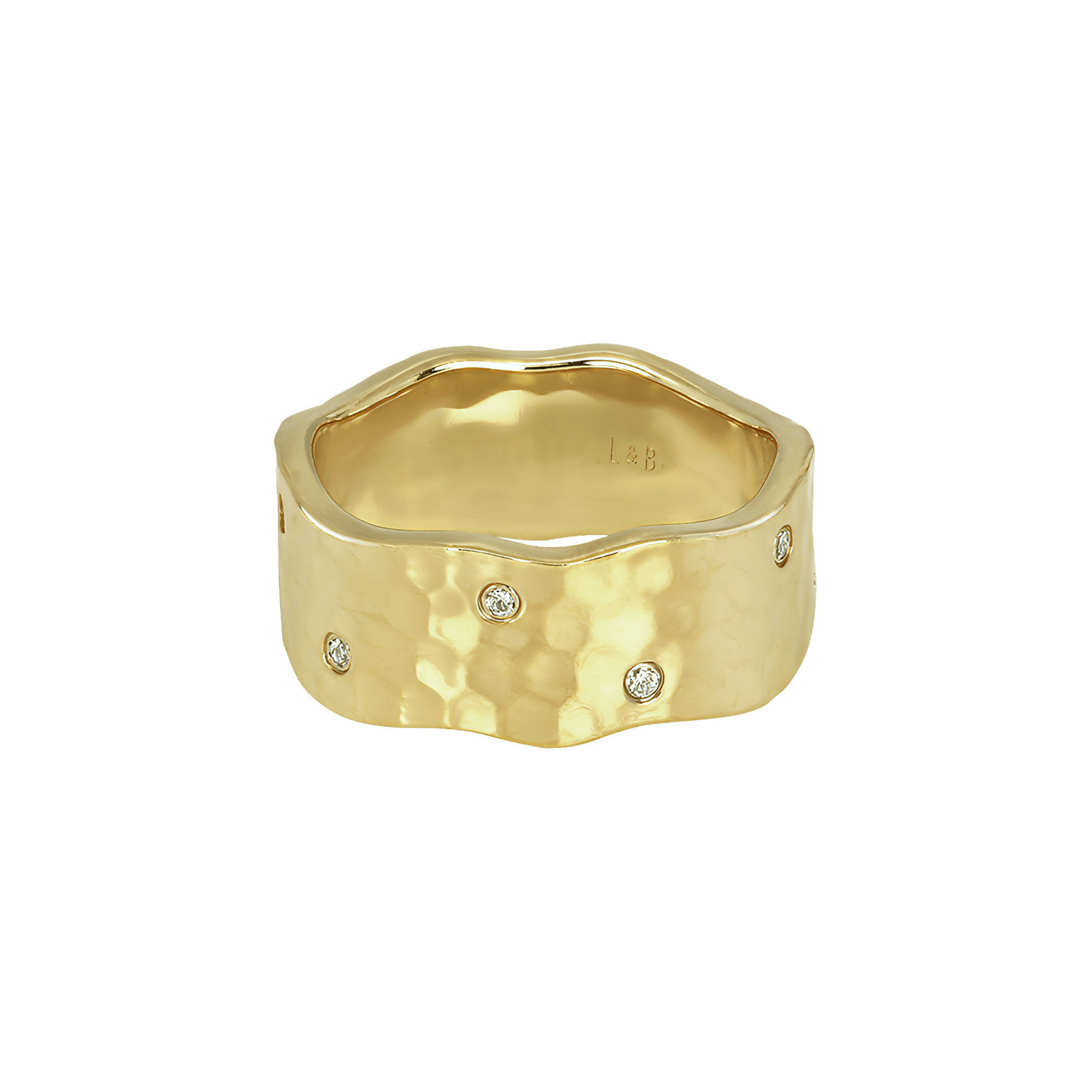Palm formed statement ring - 18K Gold Vermeil Palm Formed Statement Ring - The Future Rocks - 1