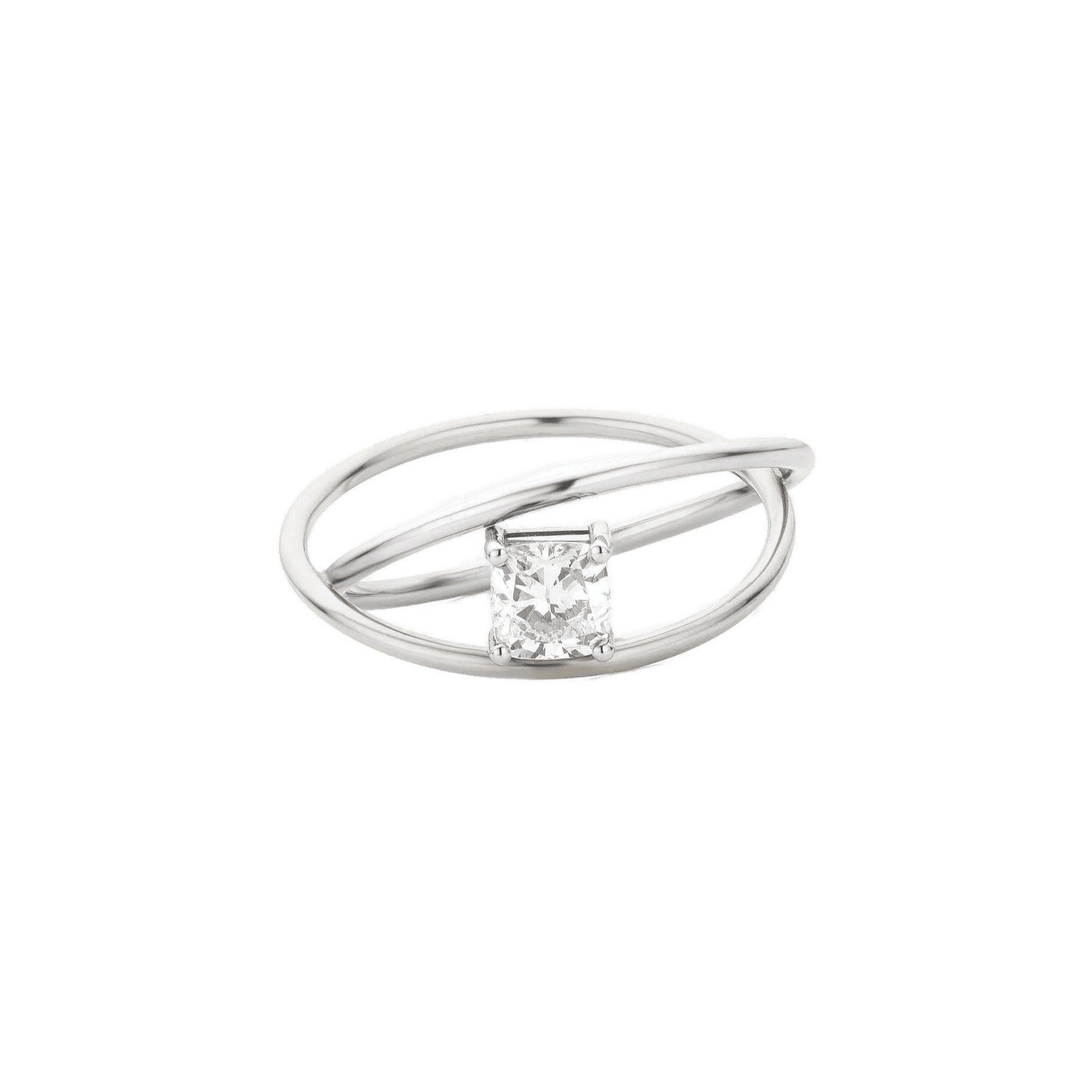 Parallax cushion ring - Parallax Half Carat Cushion Cut Diamond Ring - The Future Rocks - 3