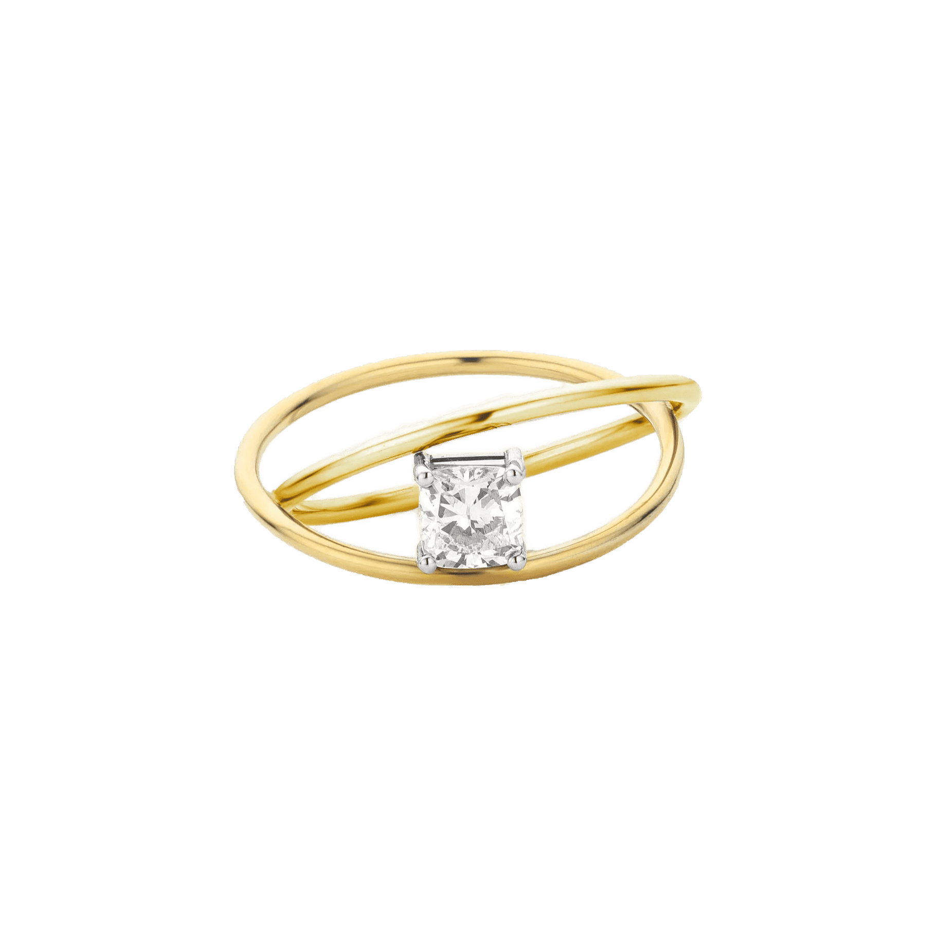 Parallax cushion ring - Parallax Half Carat Cushion Cut Diamond Ring - The Future Rocks - 4
