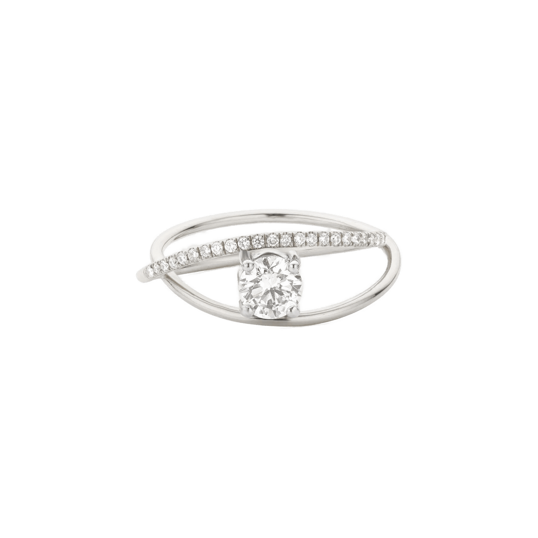 Parallax pave round ring - Parallax Pave Round Diamond Ring - The Future Rocks - 3