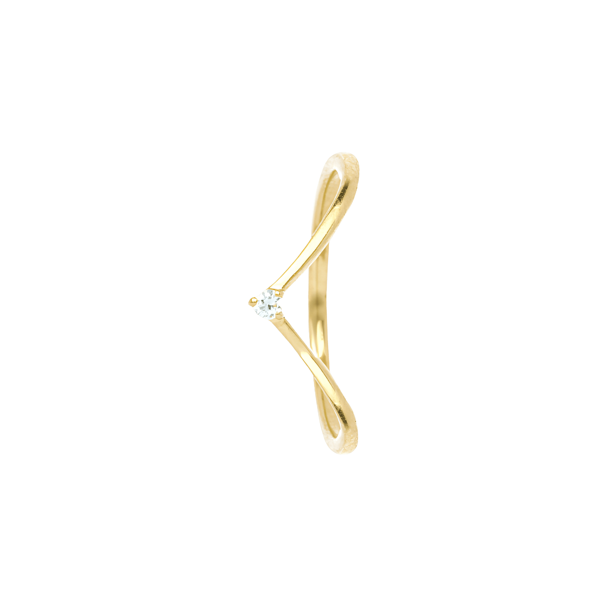 Parana ring - Parana V Shape Gold Ring - The Future Rocks - 2