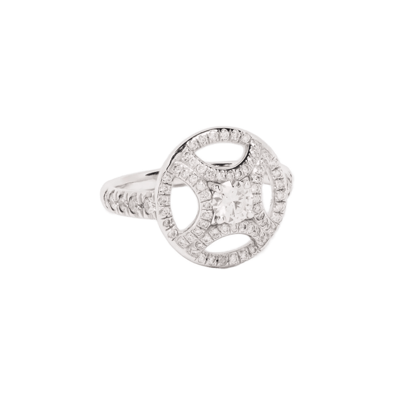 Perpétuel.le pavée solitaire ring - Perpétuel.le Pavée Solitaire Ring - The Future Rocks - 1