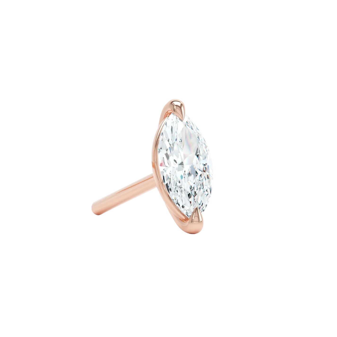 The marquise stud - Marquise Cut Lab-Grown Diamond Stud Earrings - The Future Rocks - 7