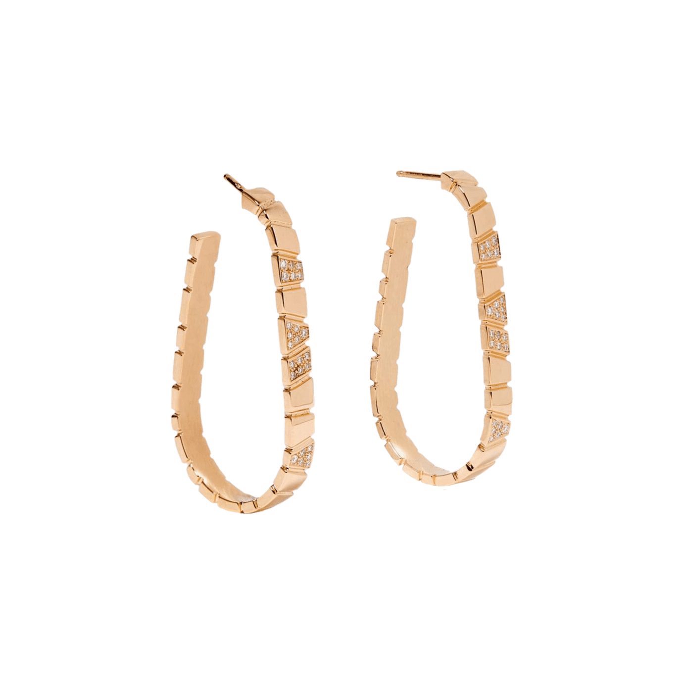 Ride+love large semi-pavée earrings - Ride & Love Large Semi-Pavée Earrings -  The Future Rocks -    1