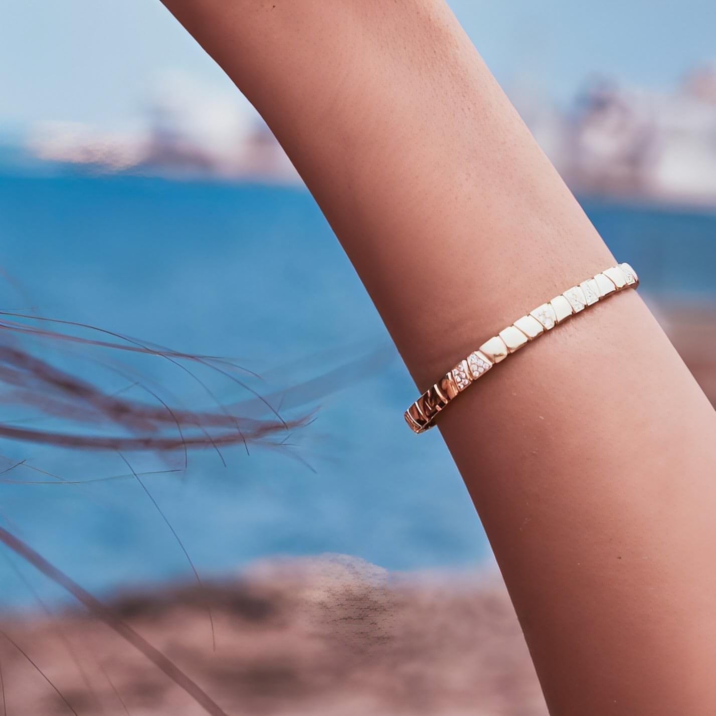 Ride+love semi-pavé bangle bracelet - Ride & Love Semi-Pavé Bangle Bracelet - The Future Rocks - 8