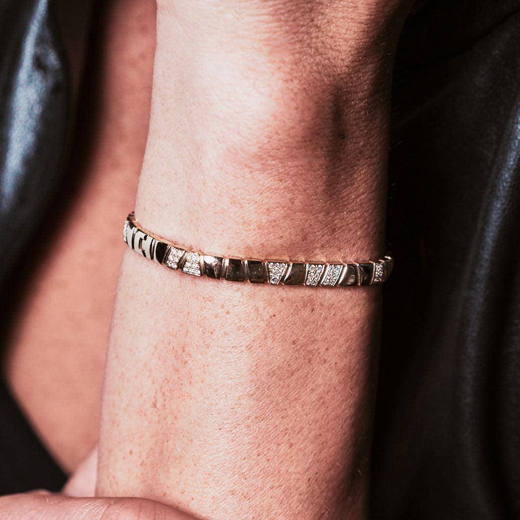 Ride+love semi-pavé bangle bracelet - Ride & Love Semi-Pavé Bangle Bracelet - The Future Rocks - 2