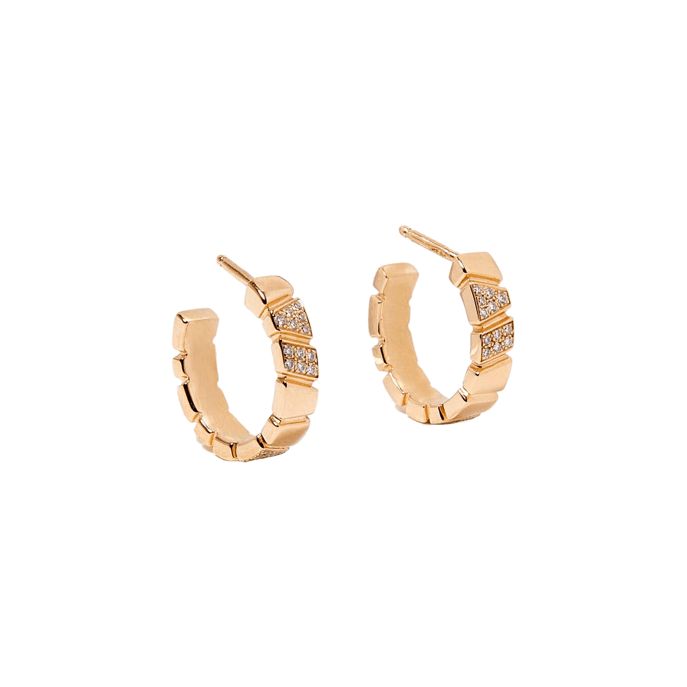 Ride+love small semi-pavée earrings - Ride & Love Small Semi-Pavée Earrings -  The Future Rocks -    1