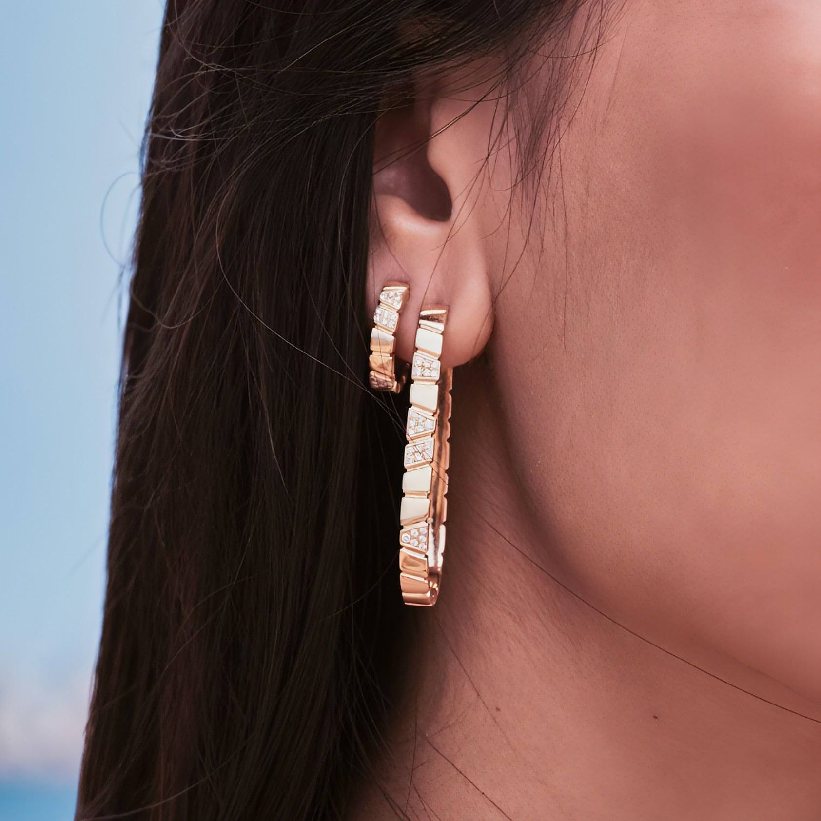 Ride+love small semi-pavée earrings - Ride & Love Small Semi-Pavée Earrings - The Future Rocks - 2