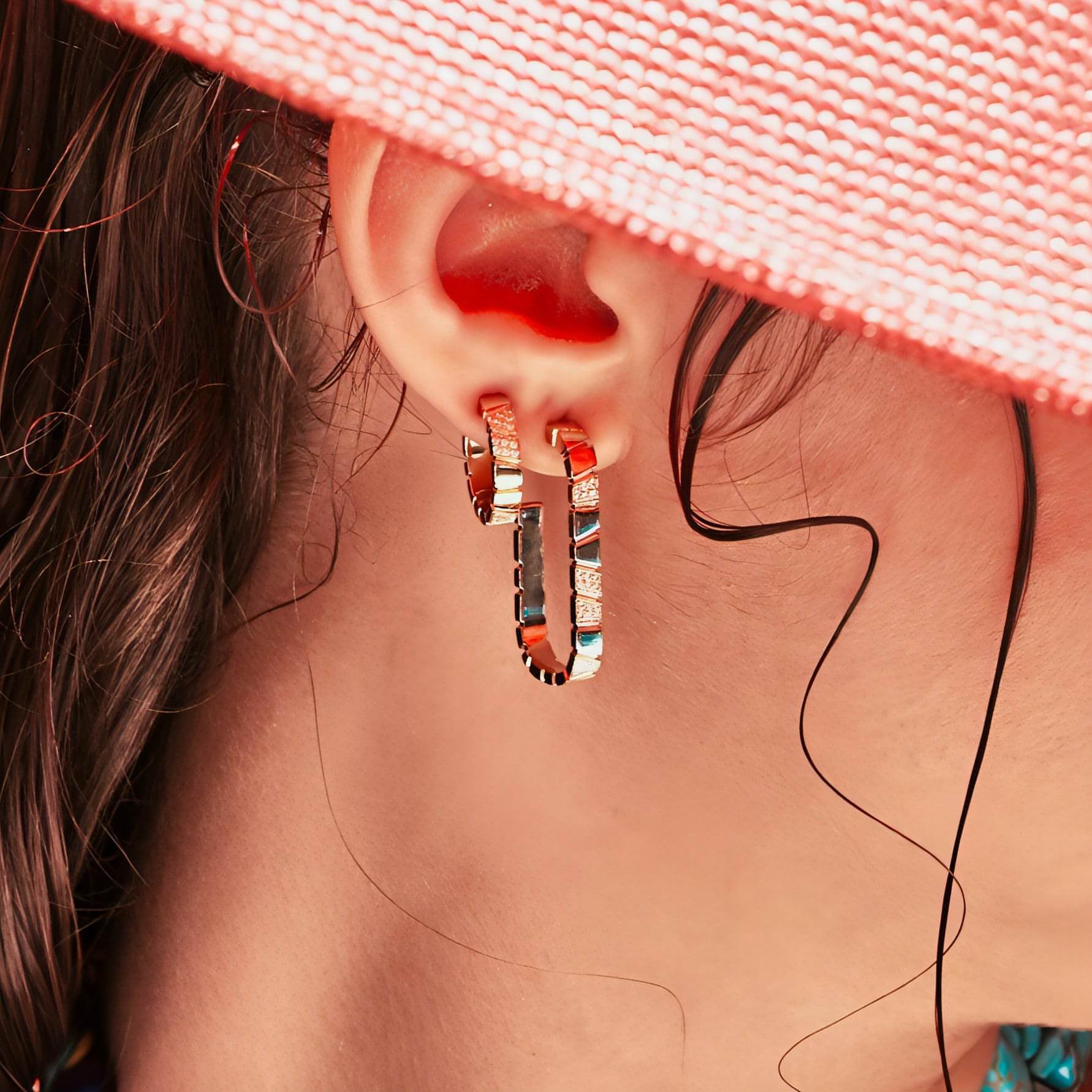 Ride+love small semi-pavée earrings - Ride & Love Small Semi-Pavée Earrings - The Future Rocks - 5