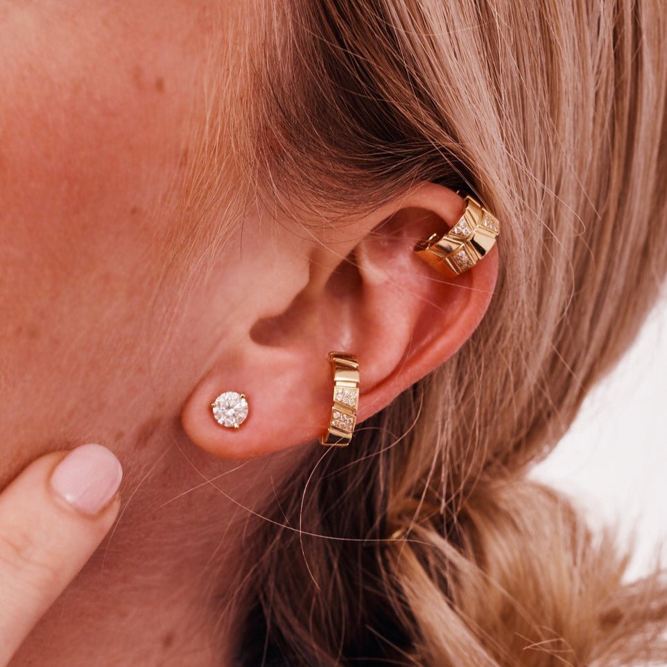 Ride+love semi-pavé alternée clip ear cuff - Ride & Love Semi-Pavé Alternée Clip Ear Cuff - The Future Rocks - 4