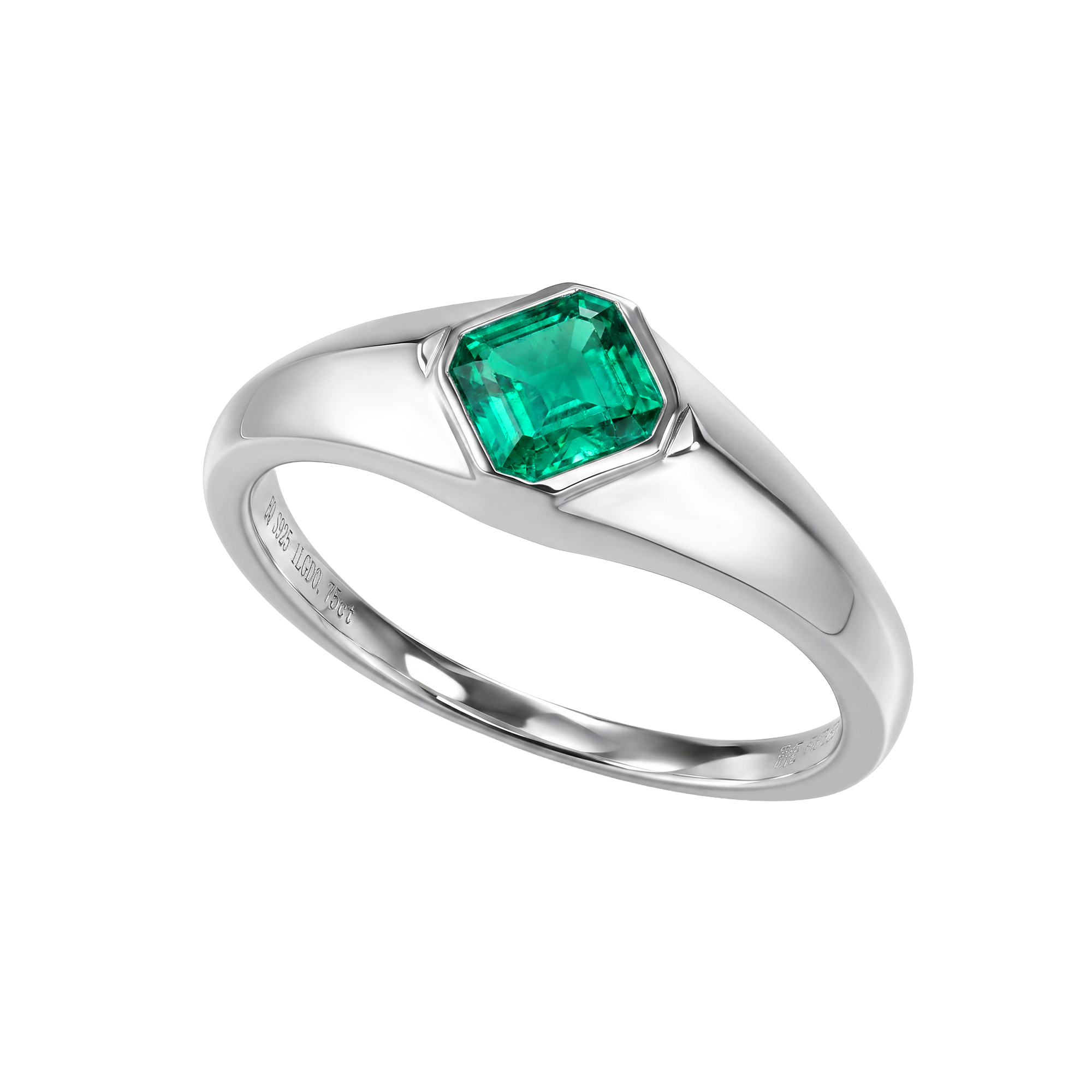 Supernova signet ring with emerald - Supernova signet ring with emerald - The Future Rocks - 1