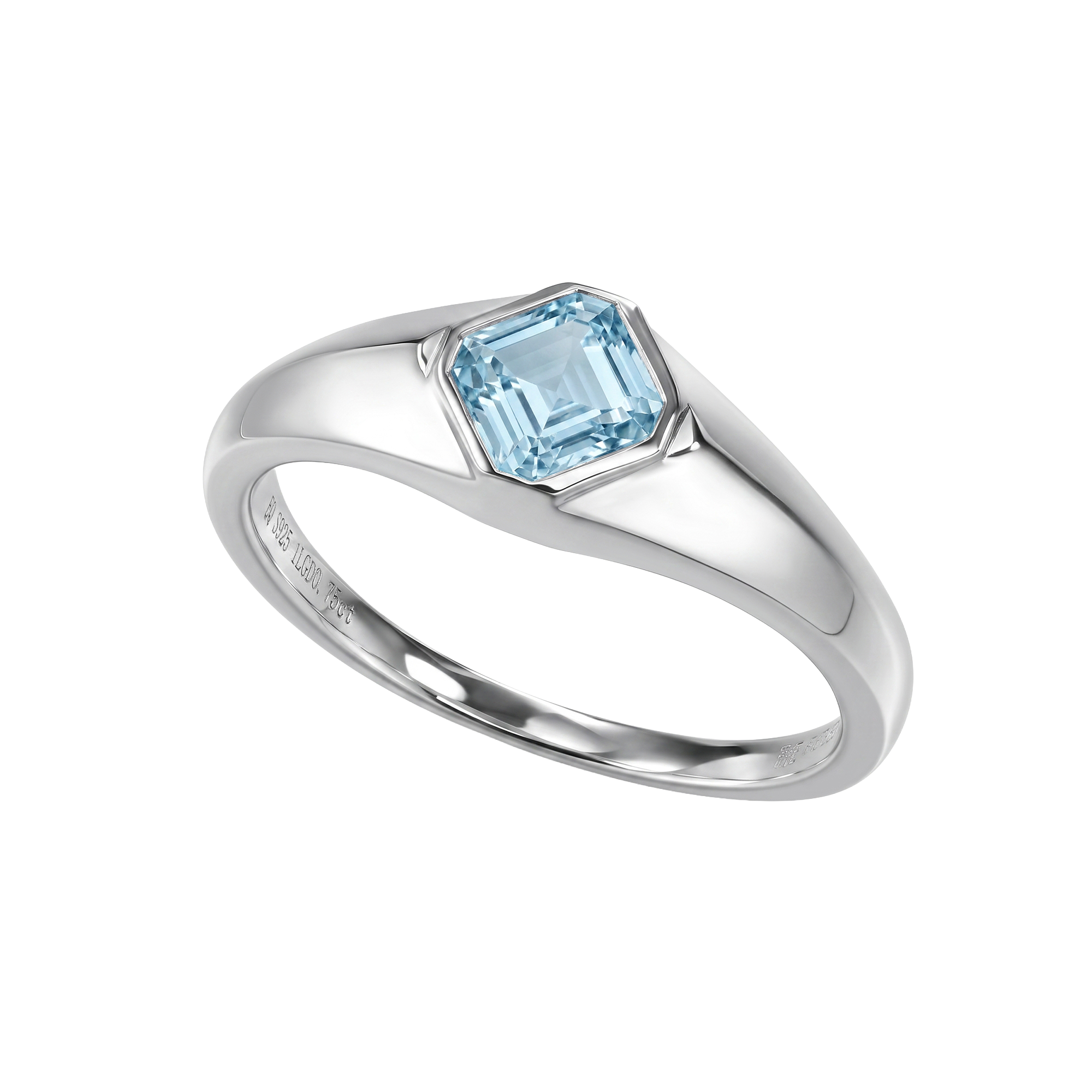 Supernova signet ring with aquamarine - Supernova signet ring with aquamarine - The Future Rocks - 1