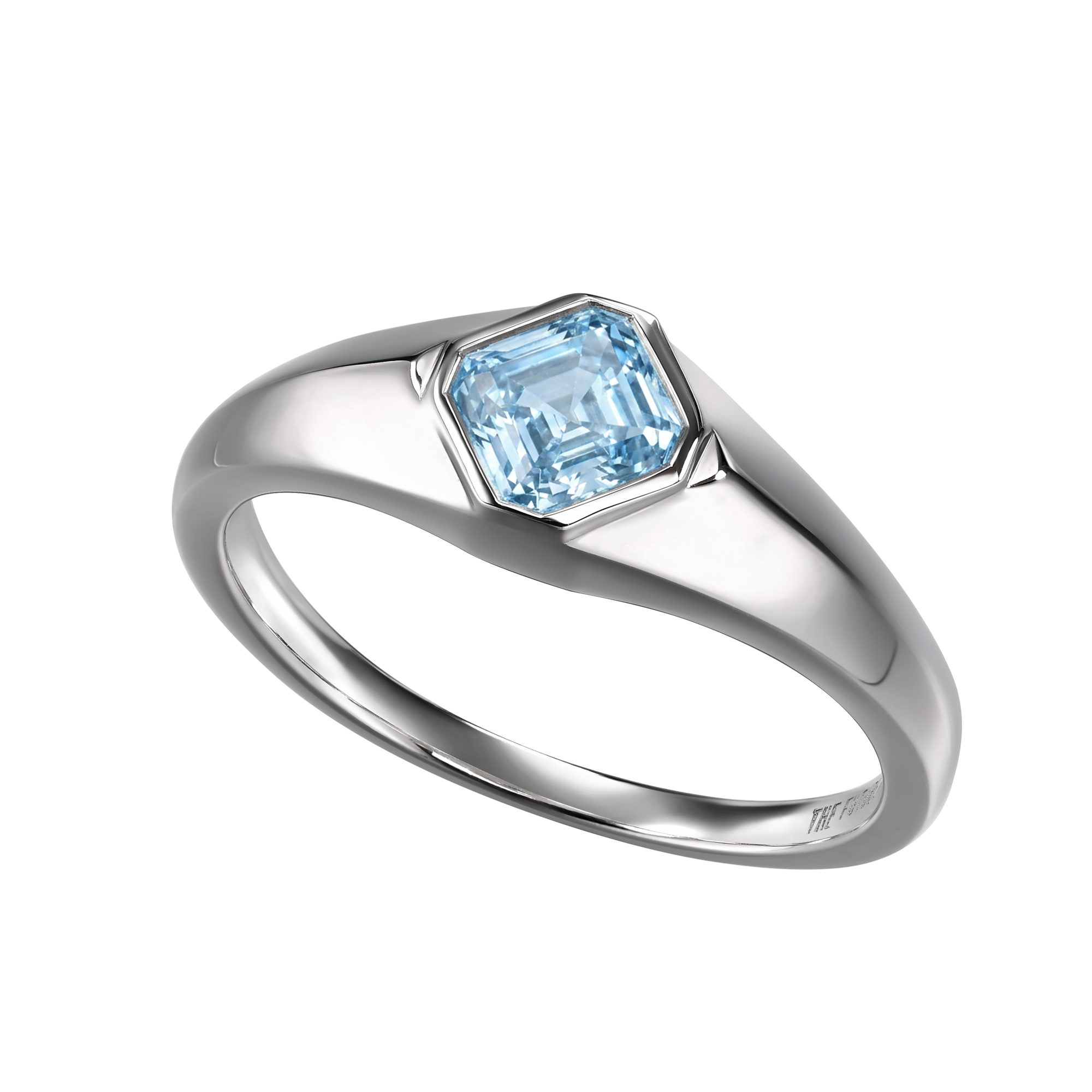 Supernova signet ring with aquamarine - Supernova signet ring with aquamarine - The Future Rocks - 1