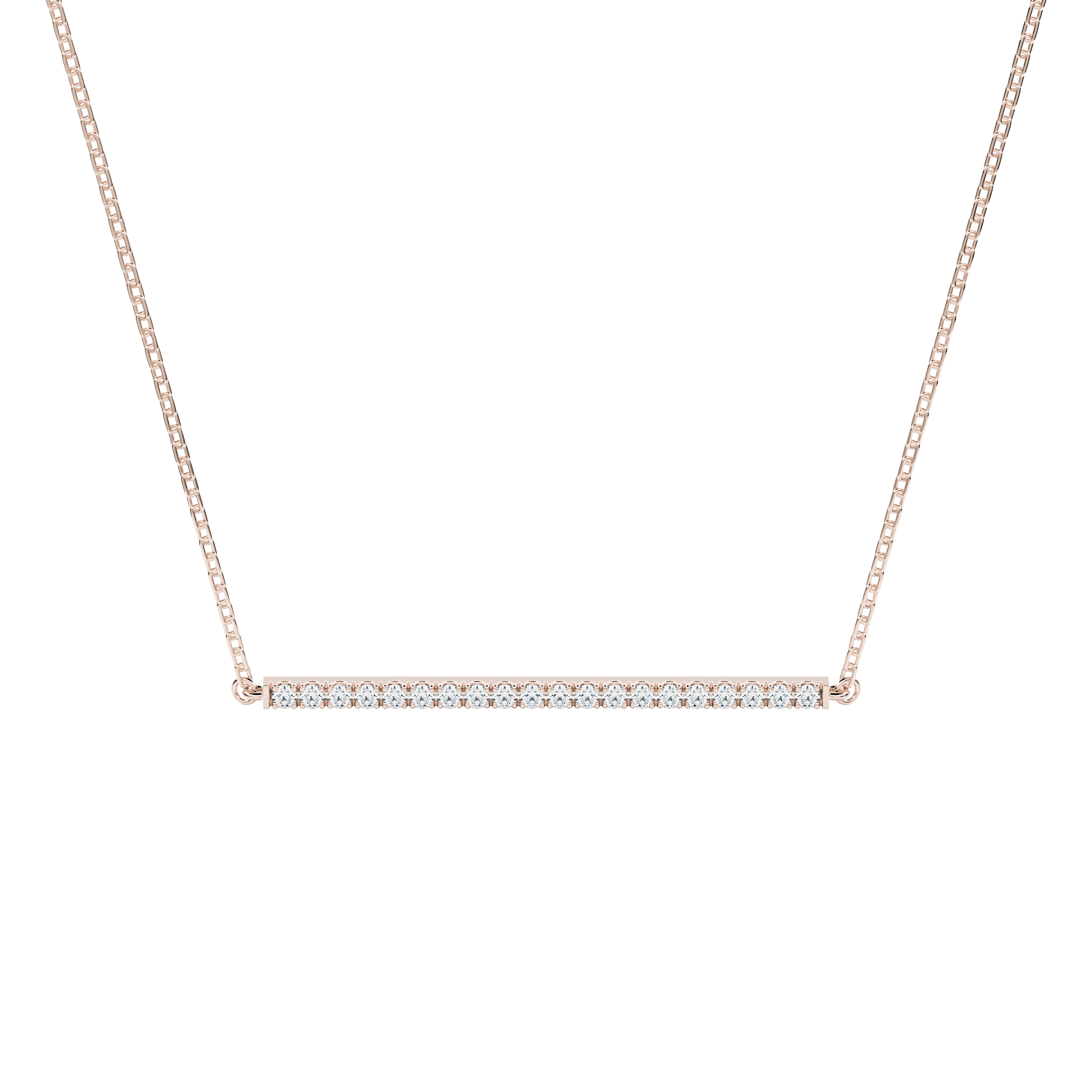 Adachi pendant necklace - Diamond Bar Necklace - The Future Rocks - 1