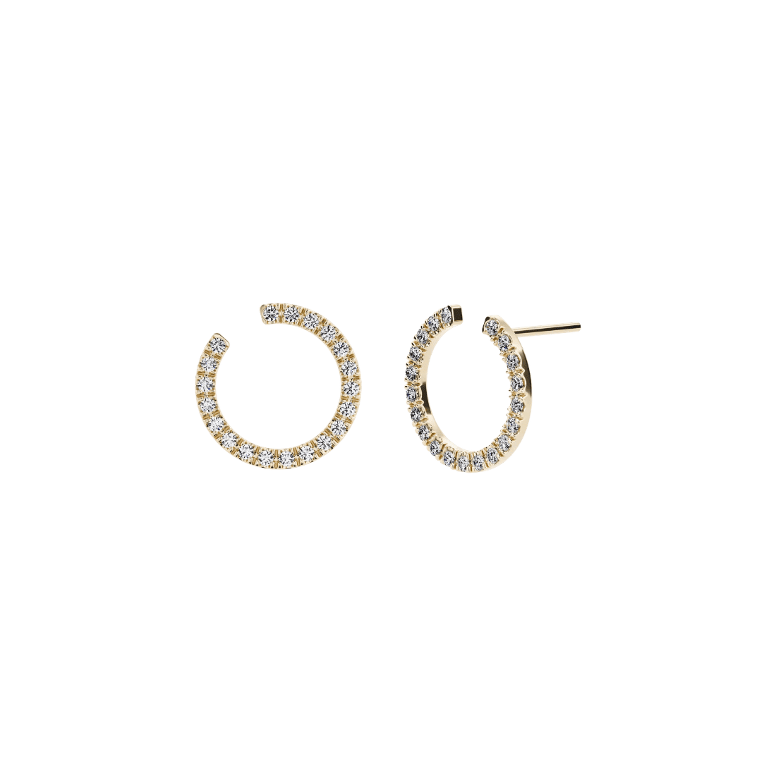 Selene earrings - Selene Lab-Grown Diamond Hoop Earrings - The Future Rocks - 1