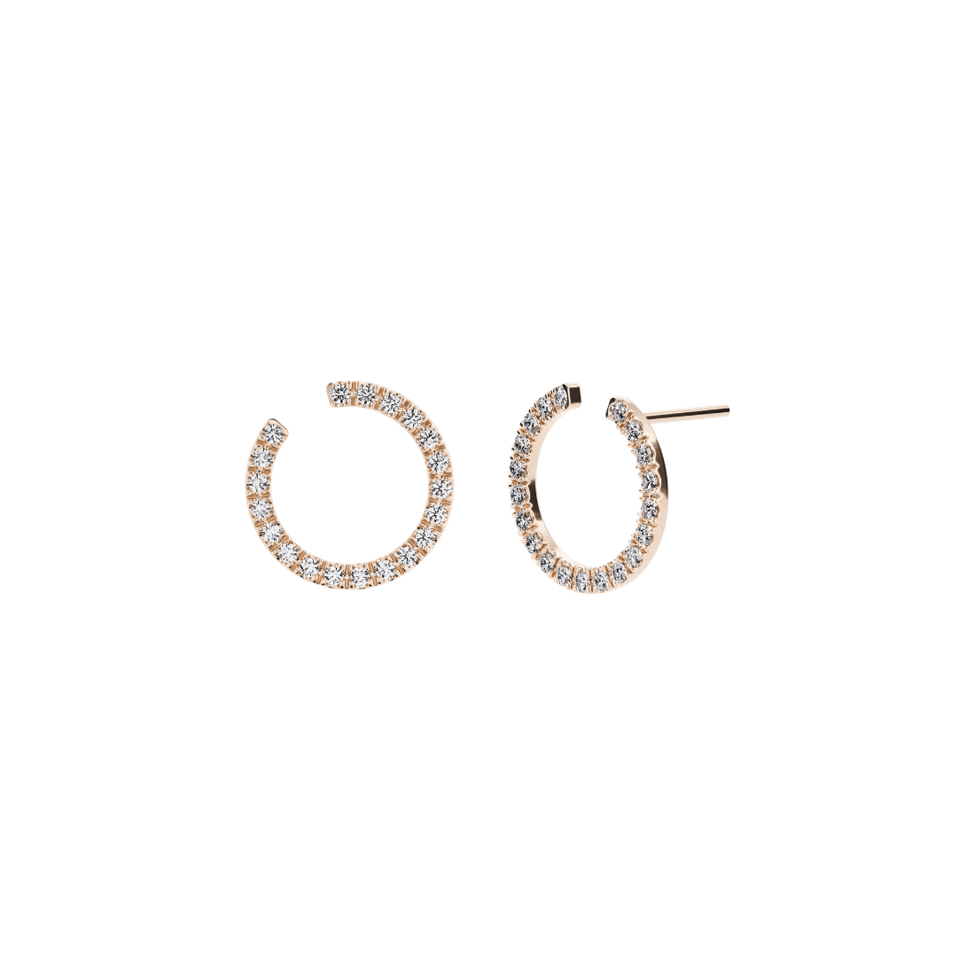 Selene earrings - Selene Lab-Grown Diamond Hoop Earrings - The Future Rocks - 4