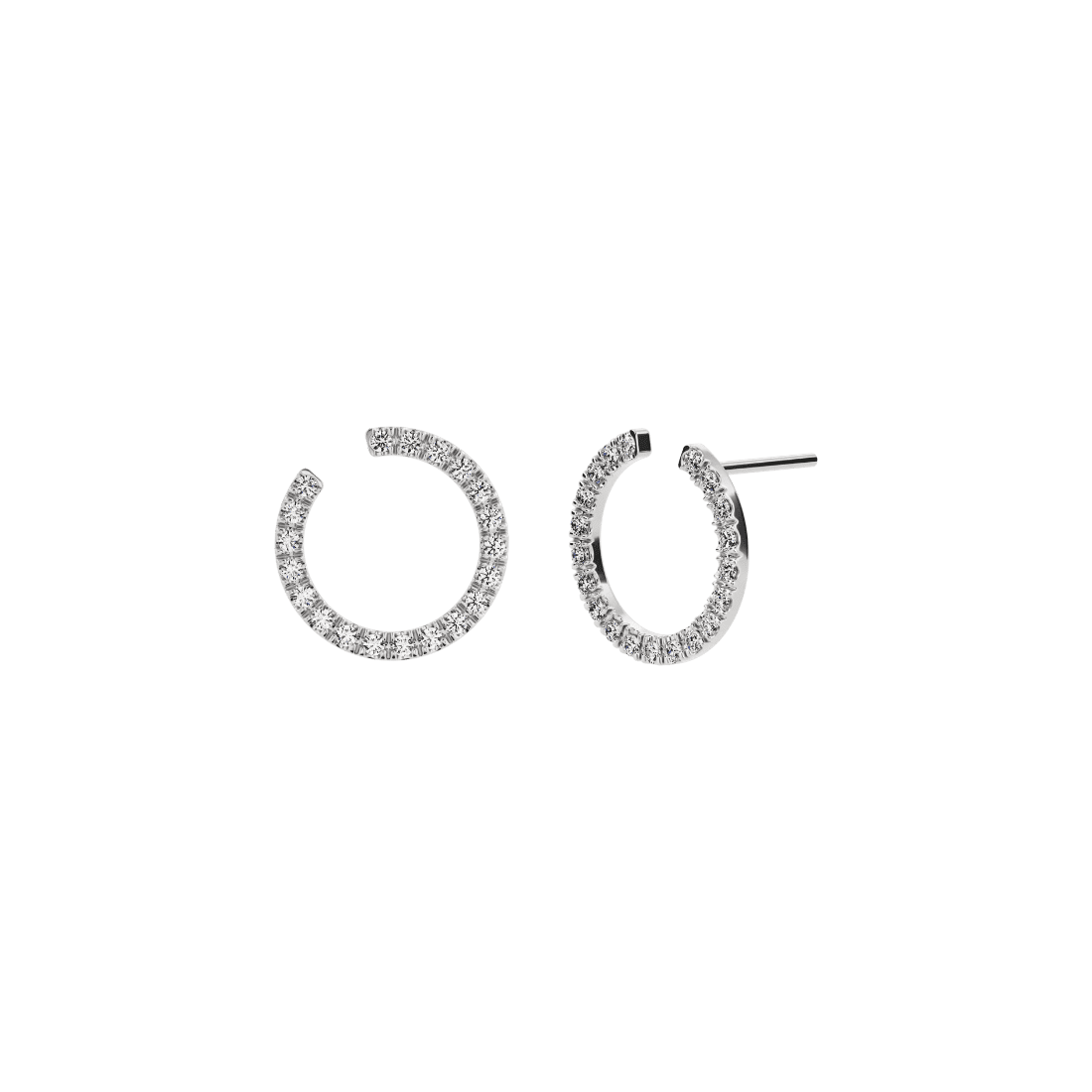 Selene earrings - Selene Lab-Grown Diamond Hoop Earrings - The Future Rocks - 3