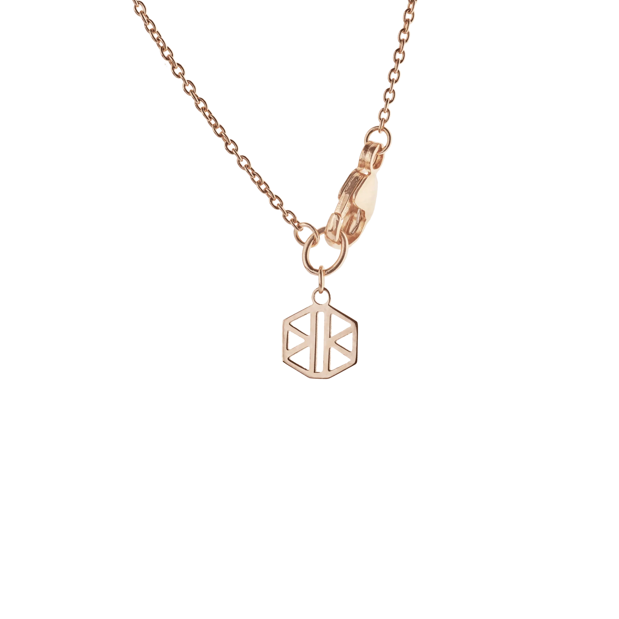 Solaris necklace - 18K Rose Gold Diamond Solitaire Pendant Necklace - The Future Rocks - 5
