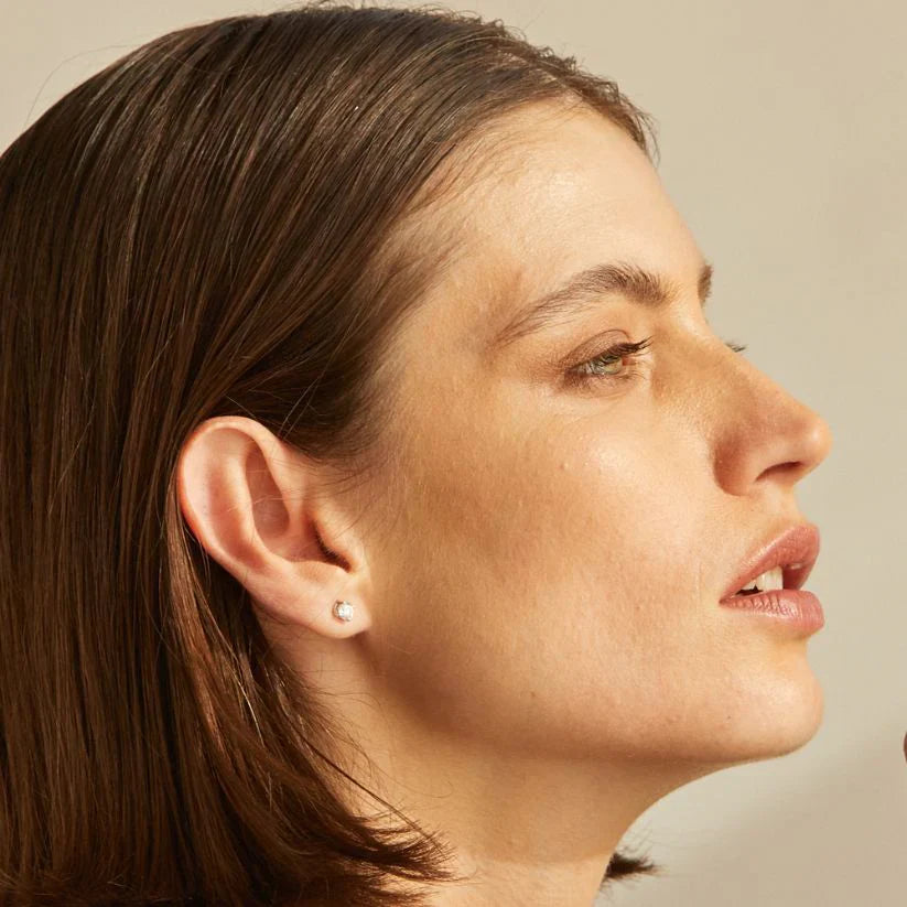 Sumin earrings - Round Diamond Stud Earrings - The Future Rocks - 2