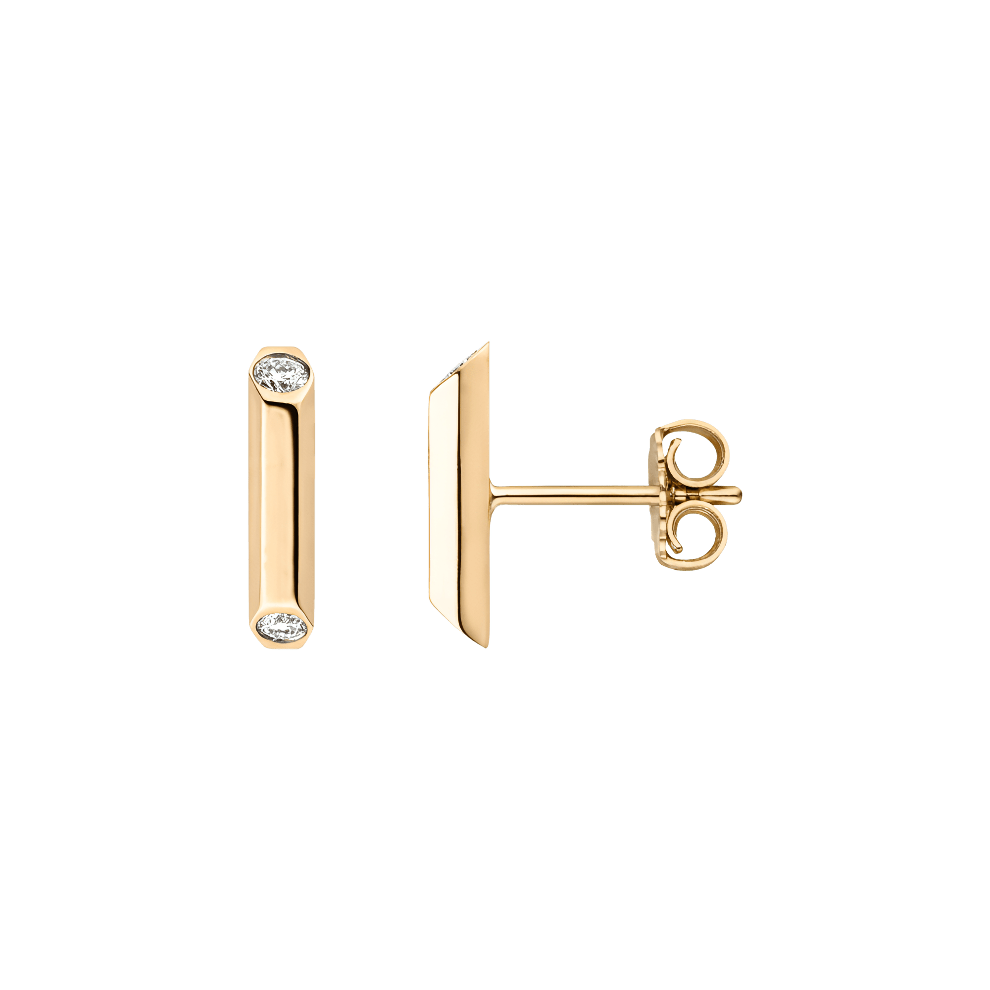 Sunbeam earrings - Sunbeam Gold Bar Earrings - The Future Rocks - 1