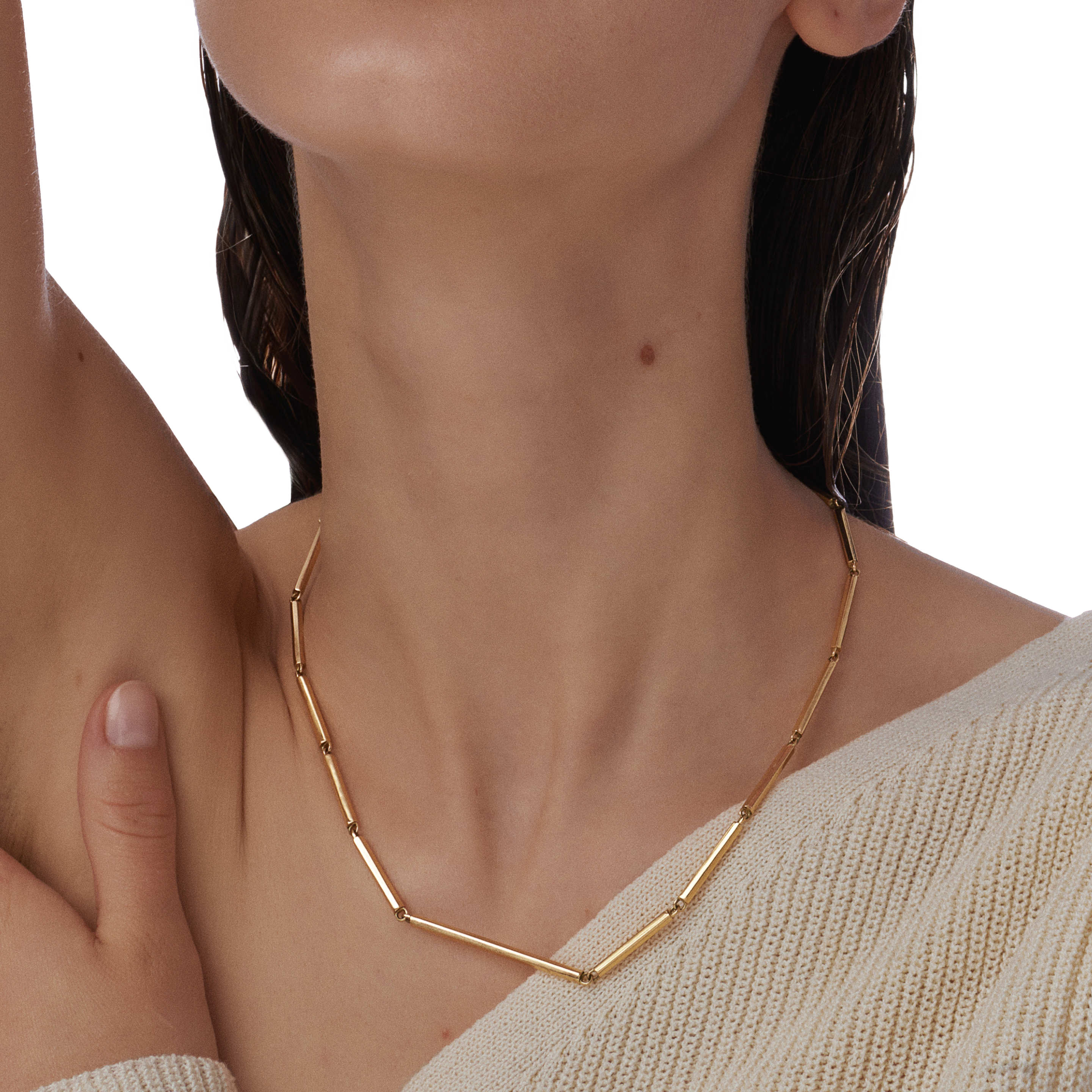Sunray necklace - Sunray Gold Bar Chain Necklace - The Future Rocks - 3