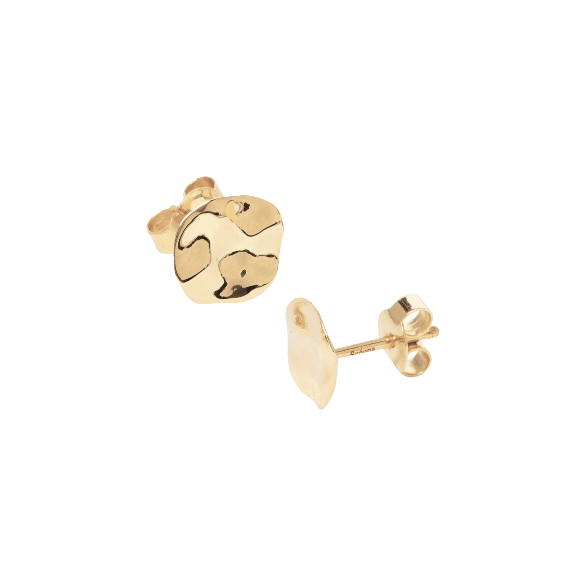 Tanggula earrings - Tanggula 18K Recycled Gold Earrings - The Future Rocks - 1