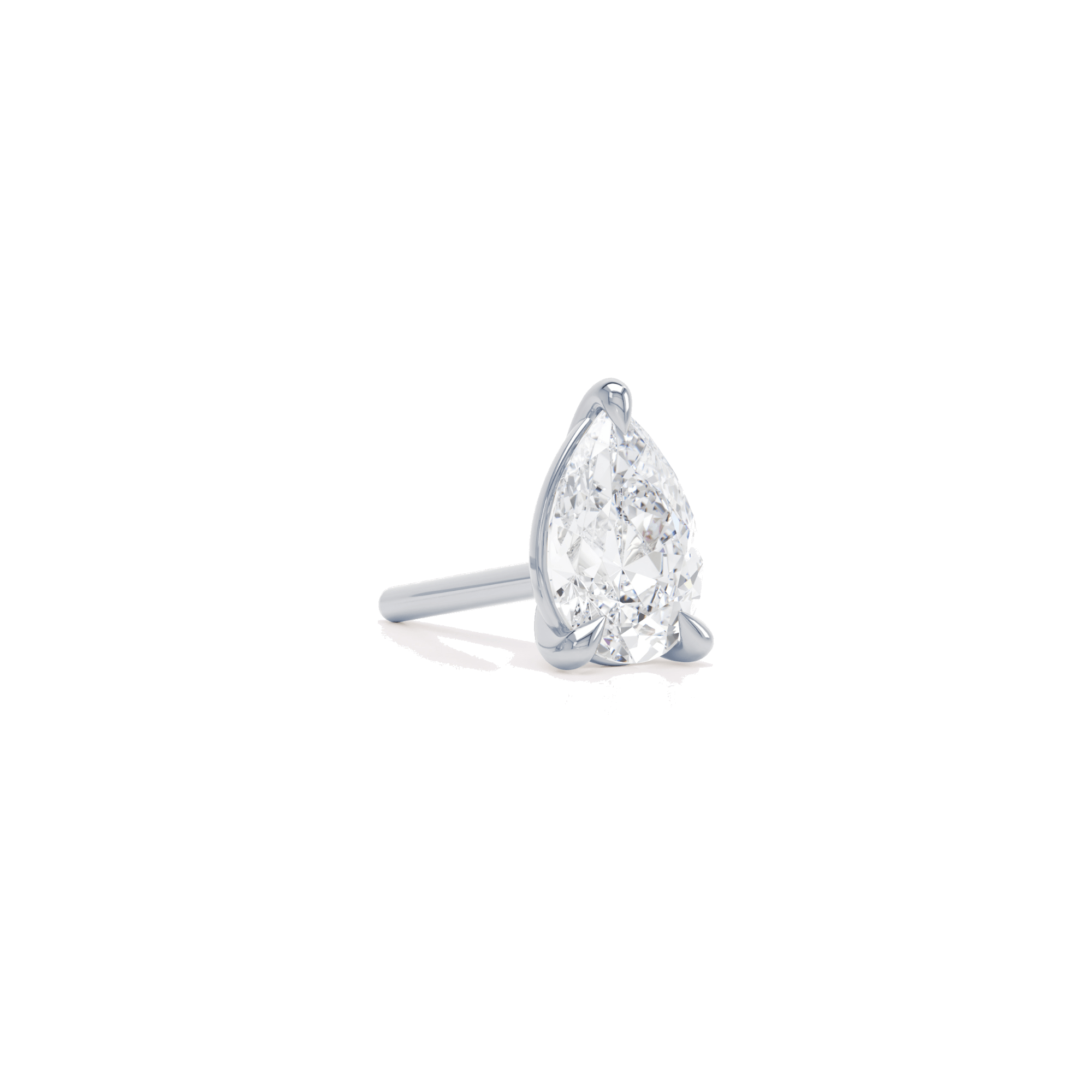 The pear stud - Pear Shaped Lab-Grown Diamond Stud Earrings -  The Future Rocks -    5
