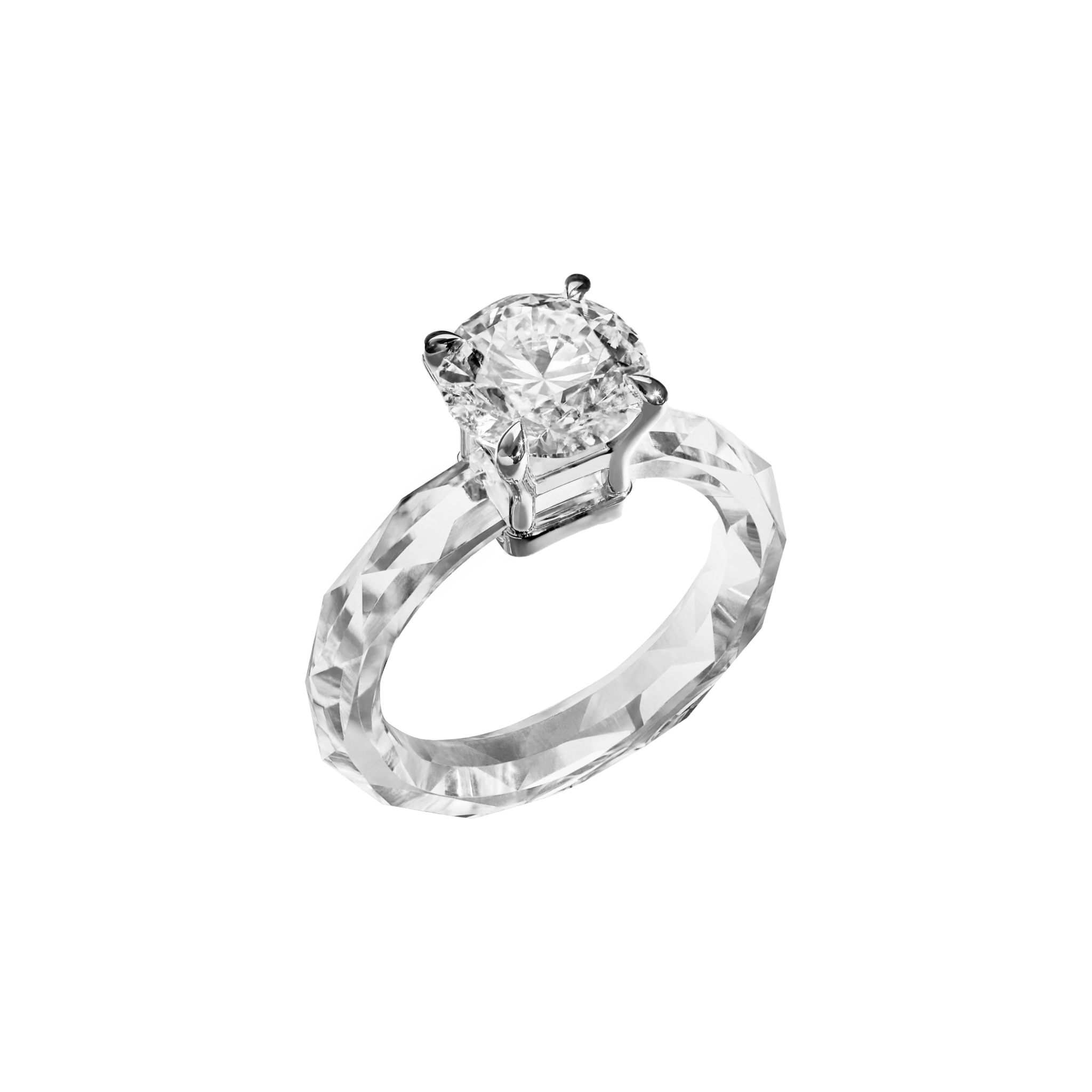 THE RING - Round - THE RING - 2ct Round Cut Lab-Grown Diamond IGI Certified - The Future Rocks - 4