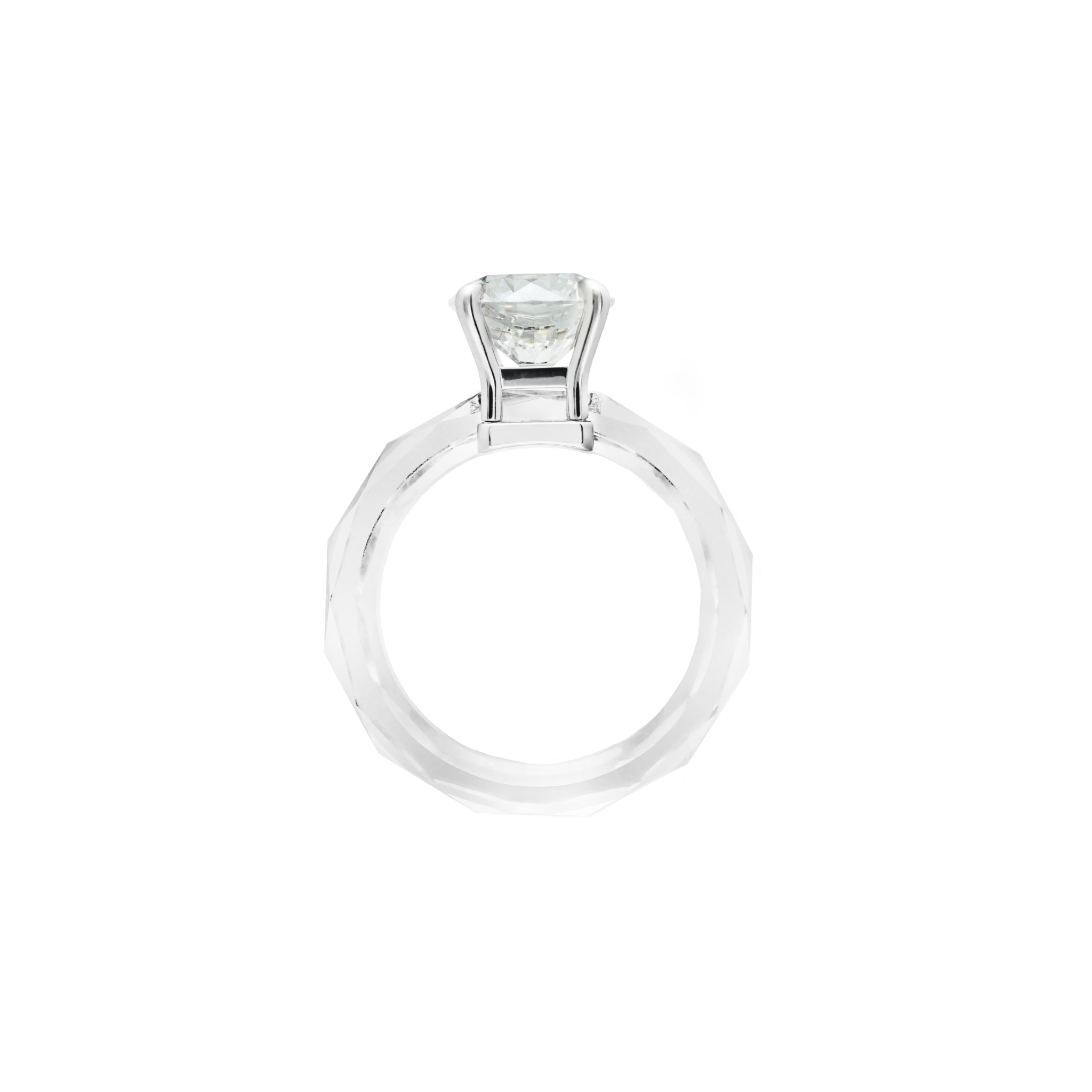 THE RING - Round - THE RING - 2ct Round Cut Lab-Grown Diamond IGI Certified - The Future Rocks - 3