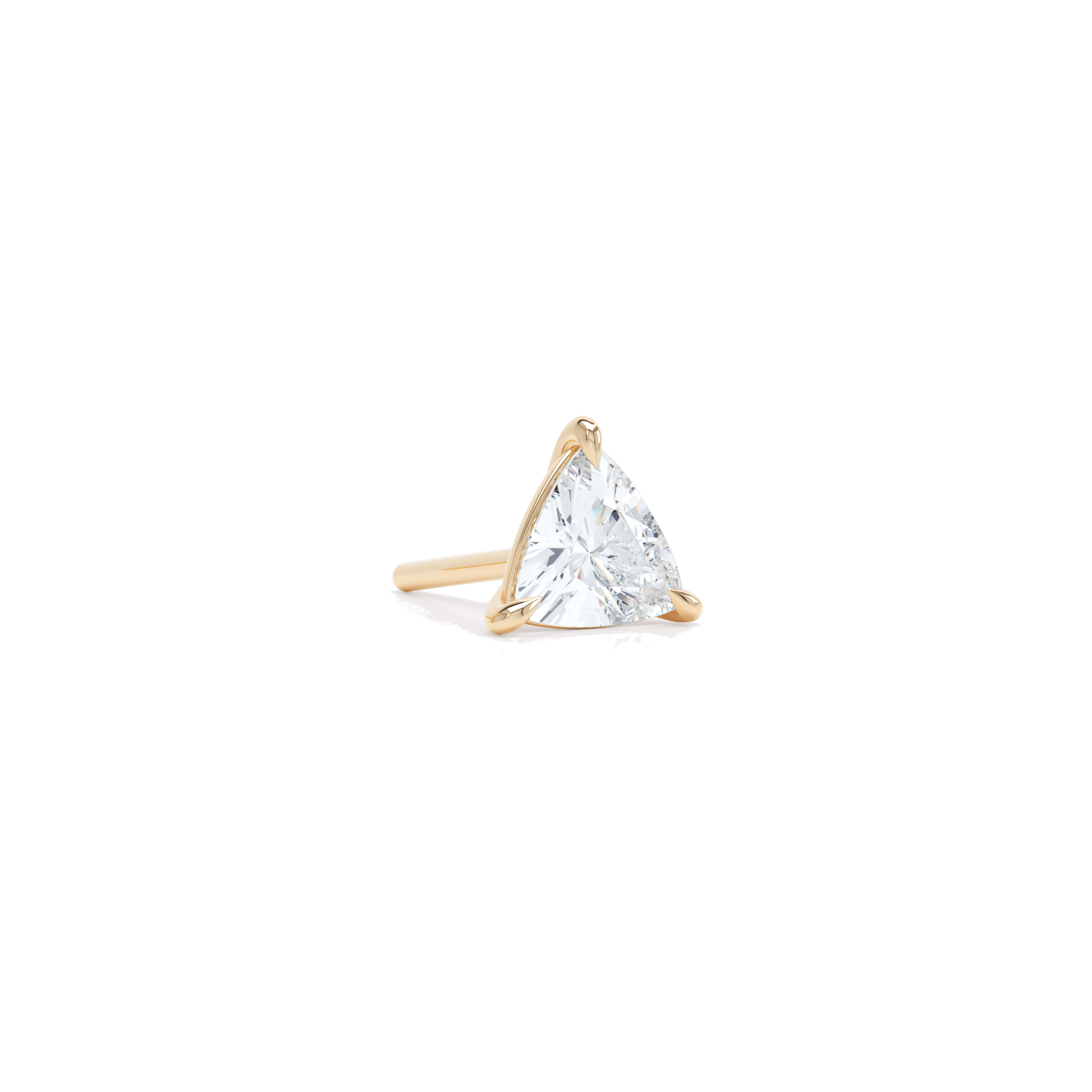 The trillion stud - Trillion Cut Lab-Grown Diamond Stud Earrings - The Future Rocks - 2