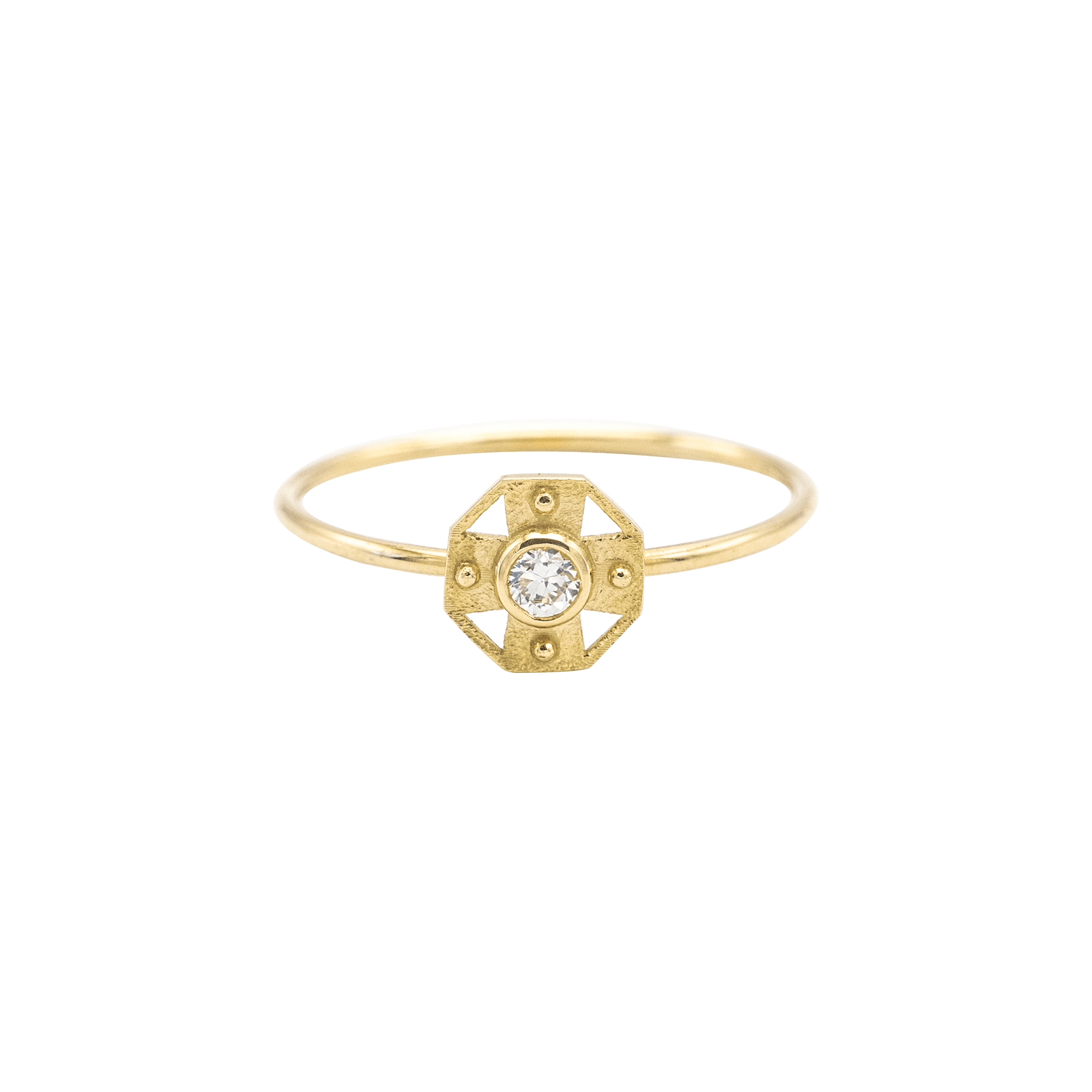 Theadora ring - 18K Recycled Gold Medallion Theadora Ring - The Future Rocks - 1