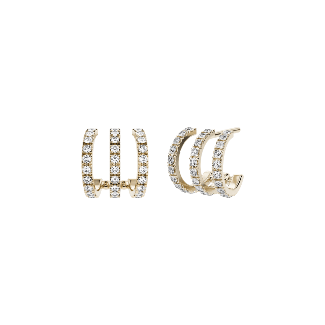 Tigris blanca earrings - Tigris Lab-Grown Diamond Earrings - The Future Rocks - 1