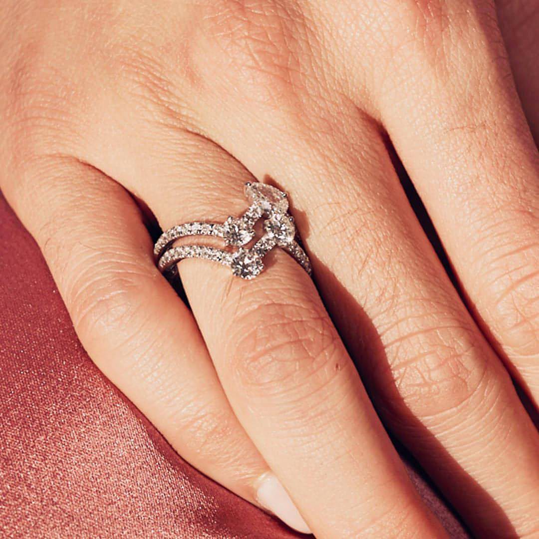 Toi+Moi pavée ring I - Toi et Moi Diamond Pavé Ring I - The Future Rocks - 2