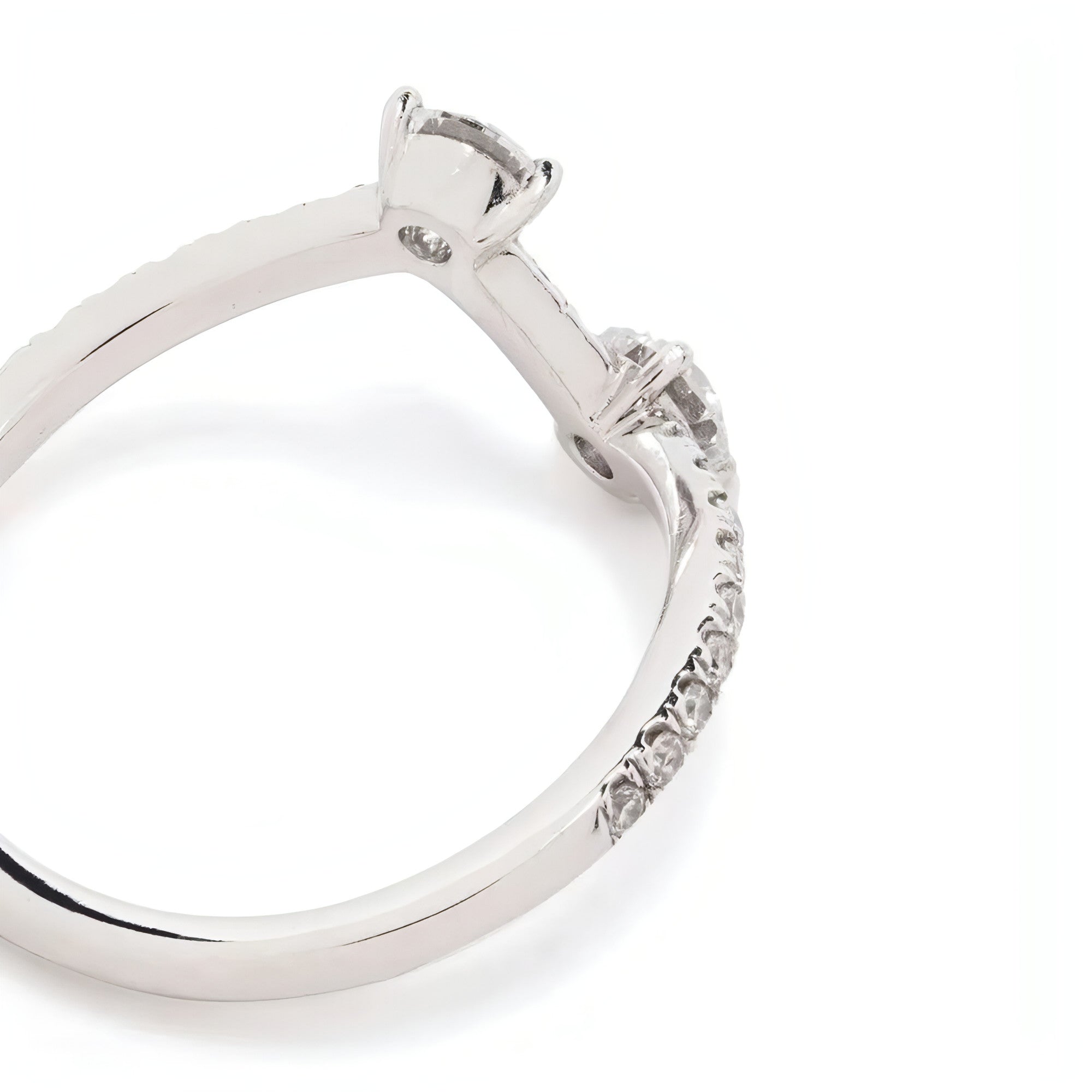 Toi+Moi pavée ring I - Toi et Moi Diamond Pavé Ring I - The Future Rocks - 6