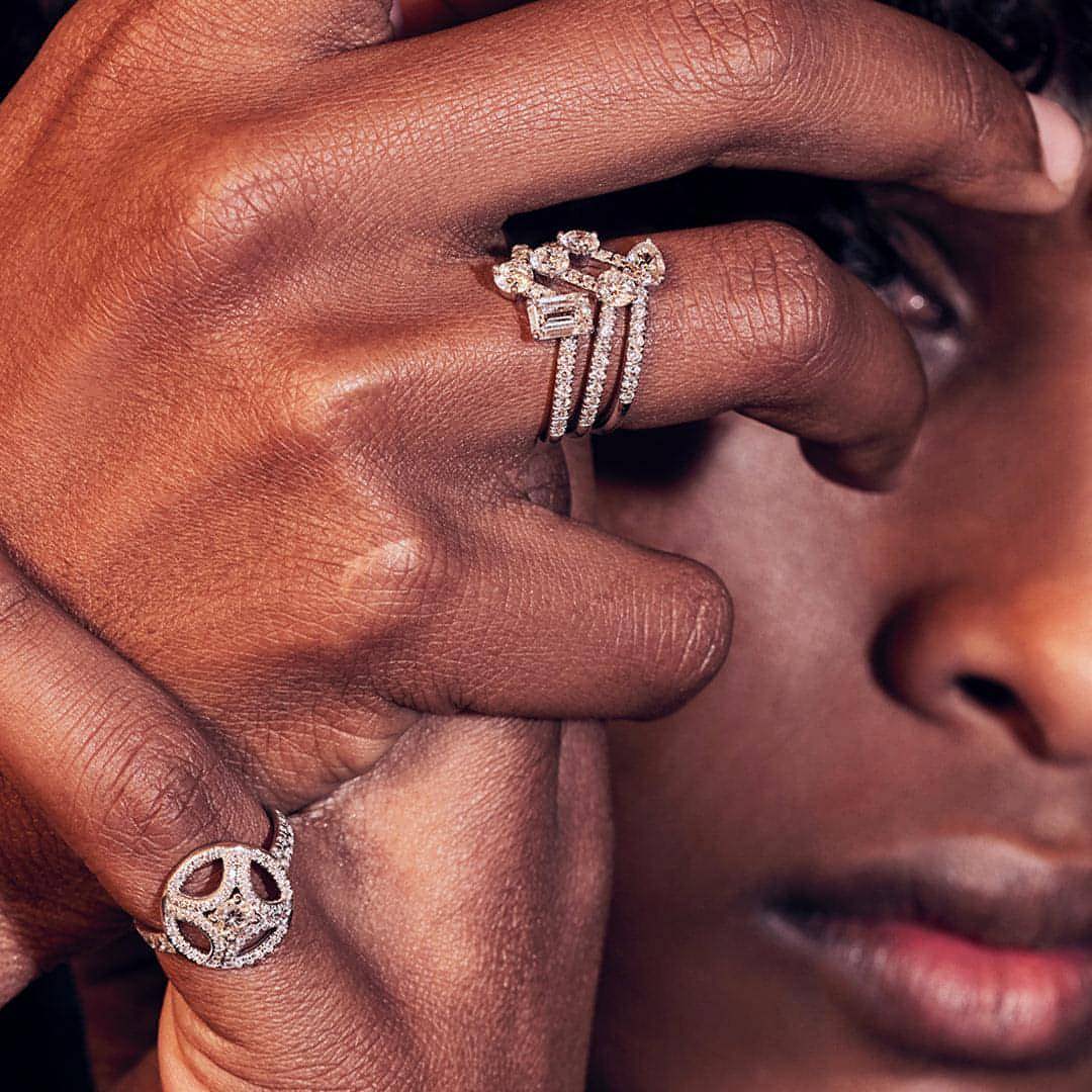 Toi+Moi pavée ring I - Toi et Moi Diamond Pavé Ring I - The Future Rocks - 7