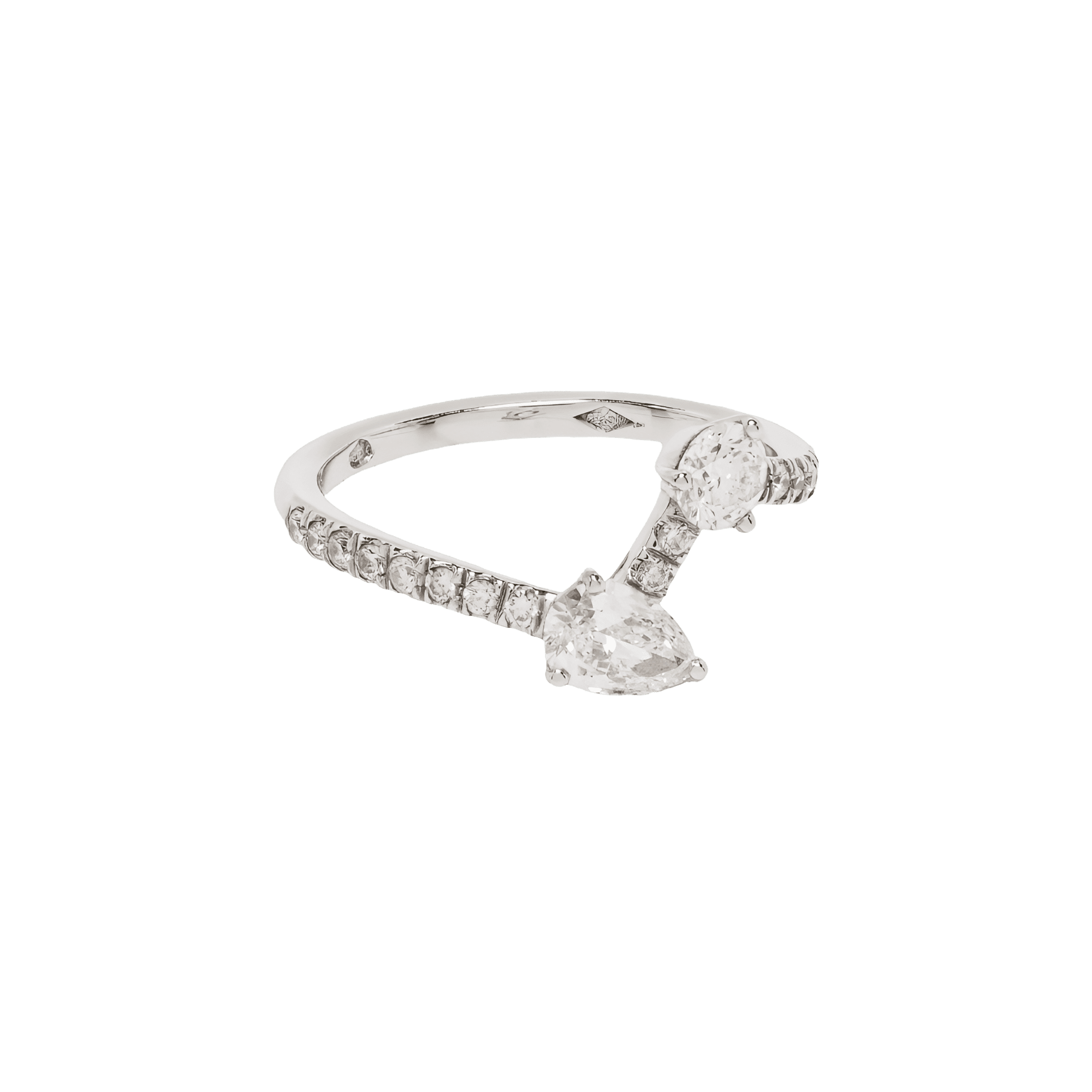 Toi+Moi pavée ring III - Toi et Moi Diamond Pavé Ring III - The Future Rocks - 1