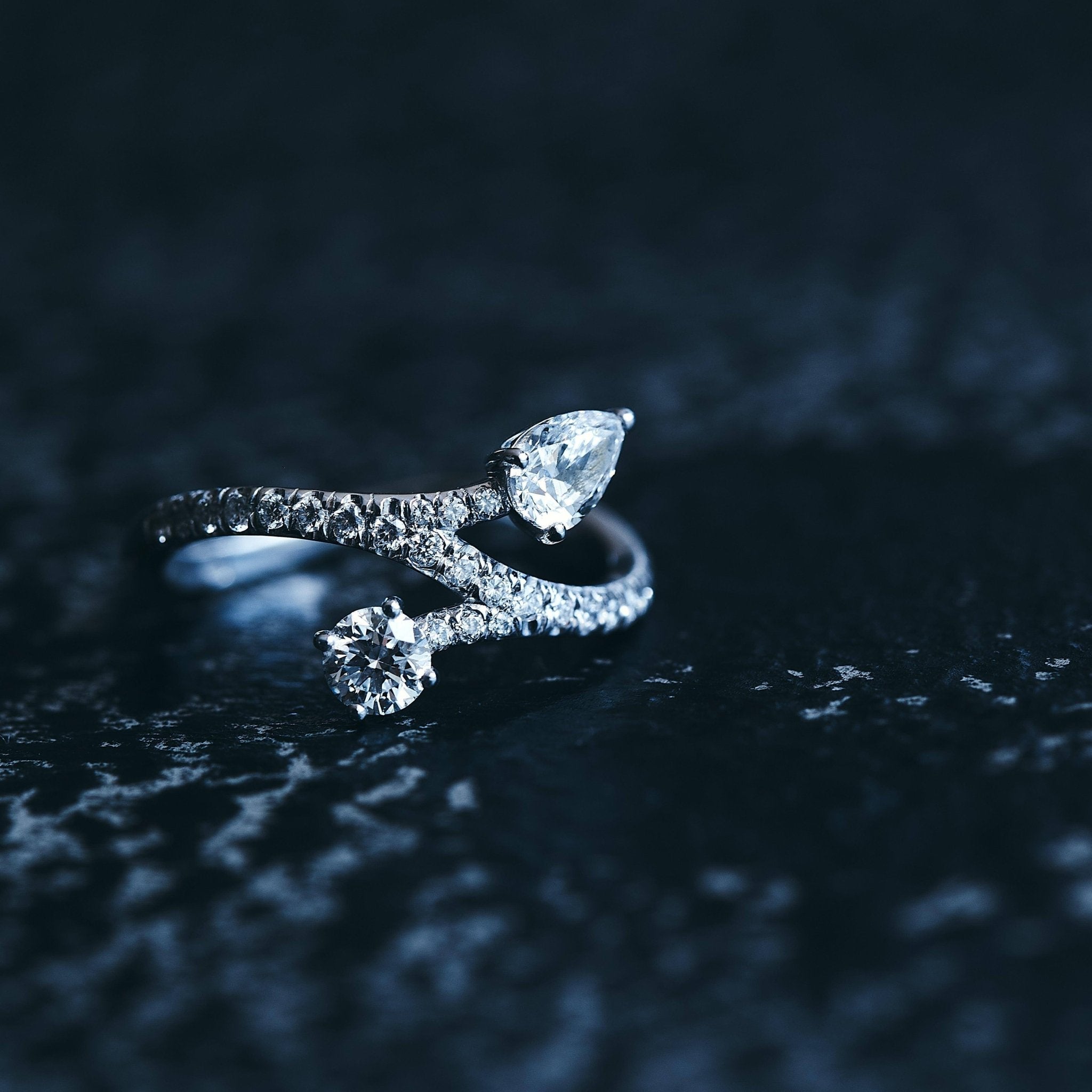 Toi+Moi toujours pavée ring - Toi et Moi Toujours Diamond Pavé Ring - The Future Rocks - 6