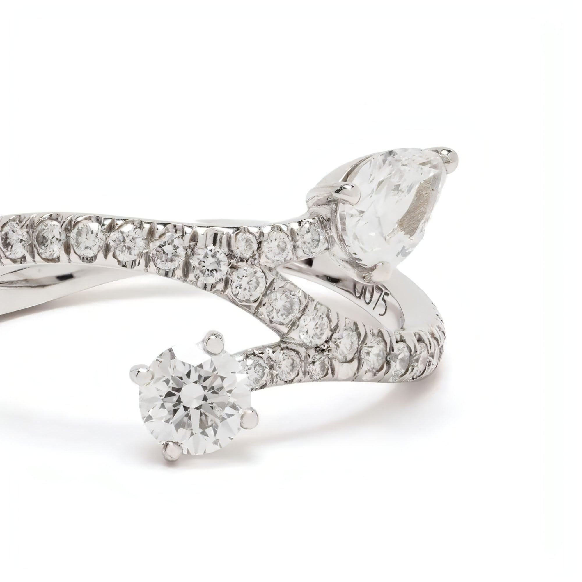 Toi+Moi toujours pavée ring - Toi et Moi Toujours Diamond Pavé Ring - The Future Rocks - 3