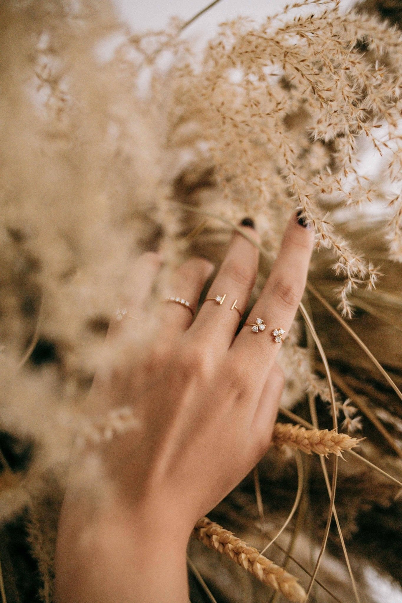 Twin heavenly ring - Lab-Grown Diamond Open Cluster Ring - The Future Rocks - 4