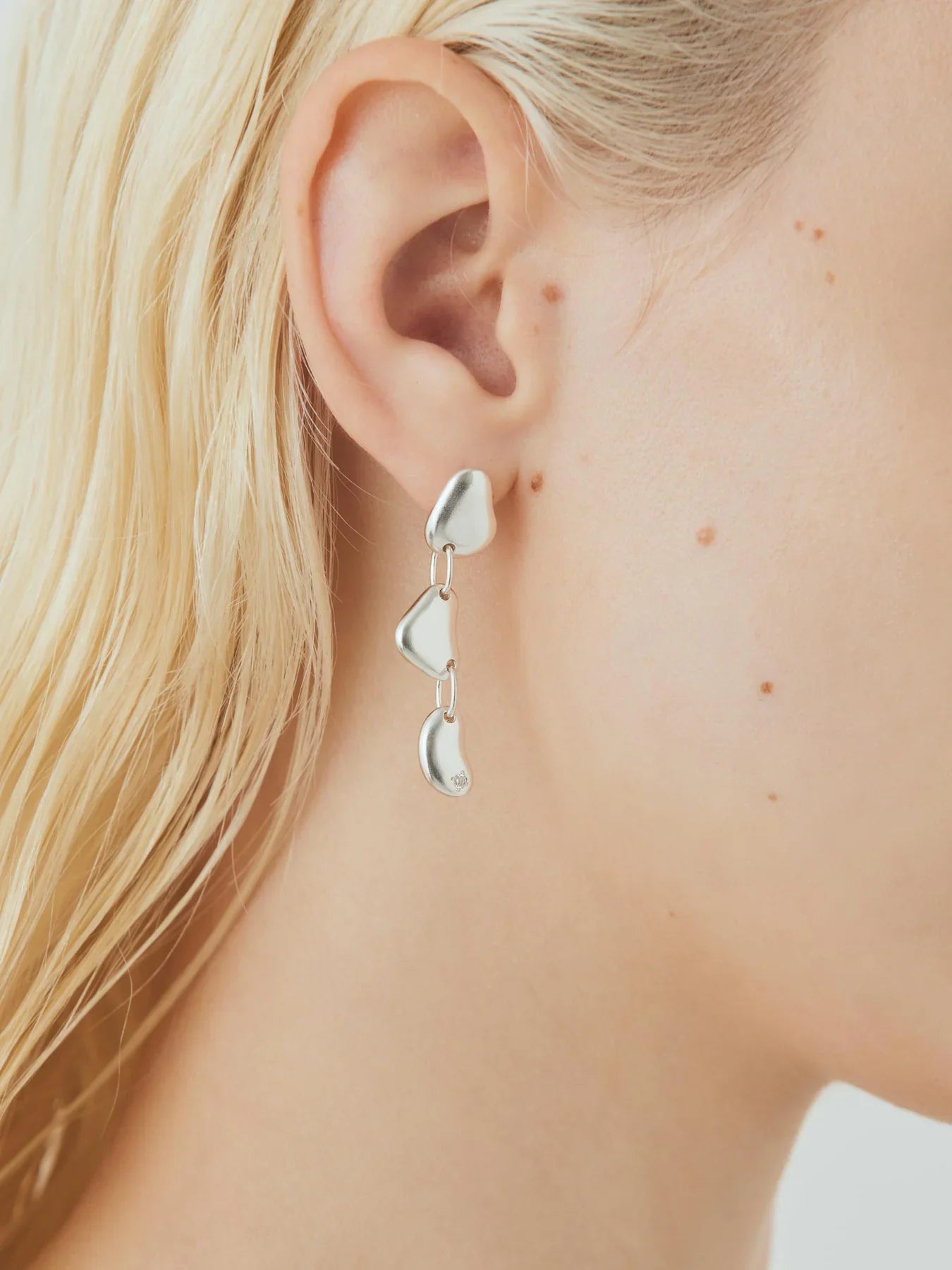 Water asymmetry earrings - Water Asymmetry Sterling Silver Earrings - The Future Rocks - 4