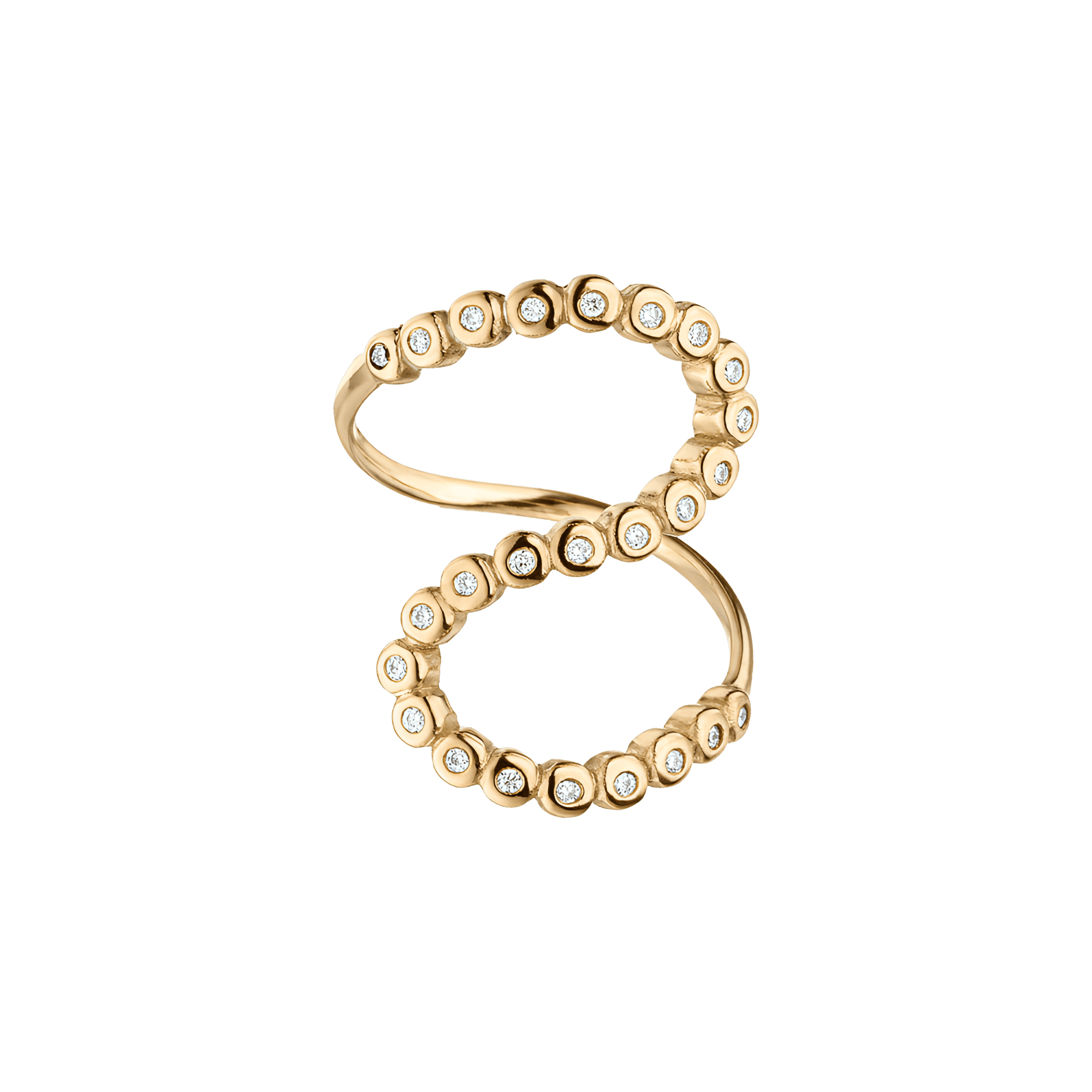 Wave ring - Lab-Grown Diamond Wave Ring - The Future Rocks - 1