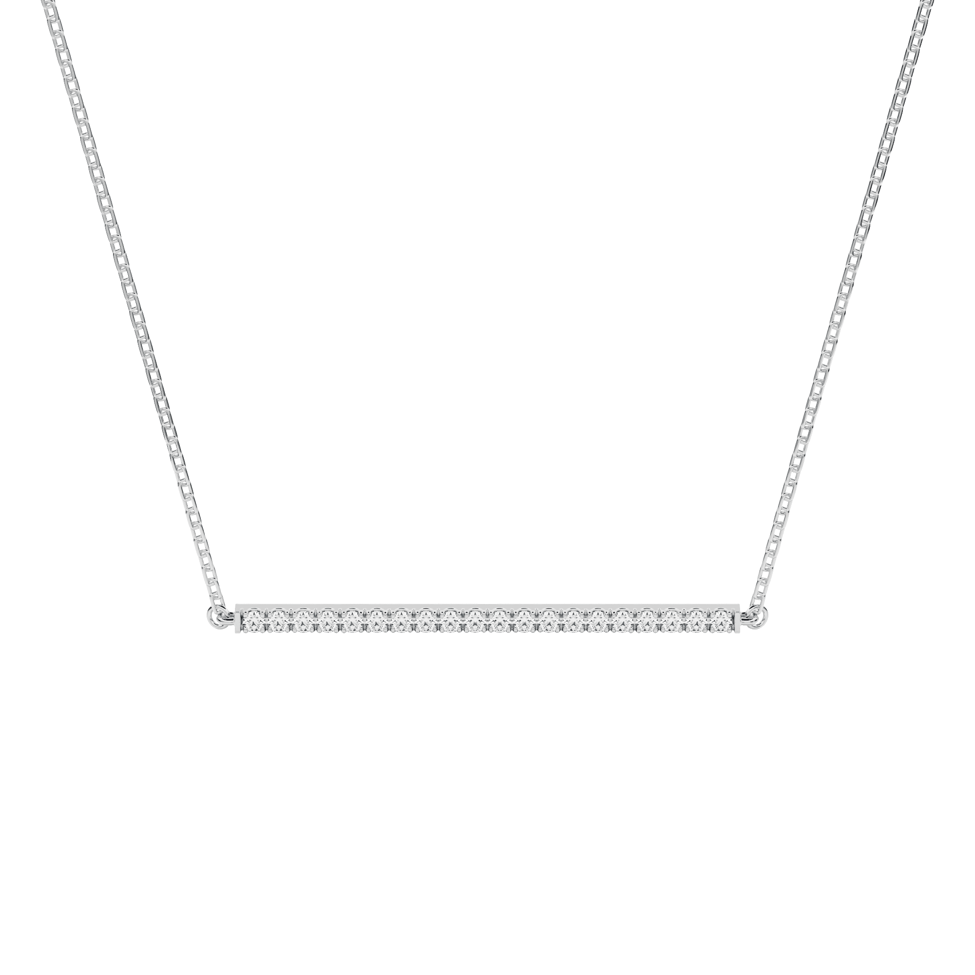 Adachi pendant necklace - Diamond Bar Necklace - The Future Rocks - 3
