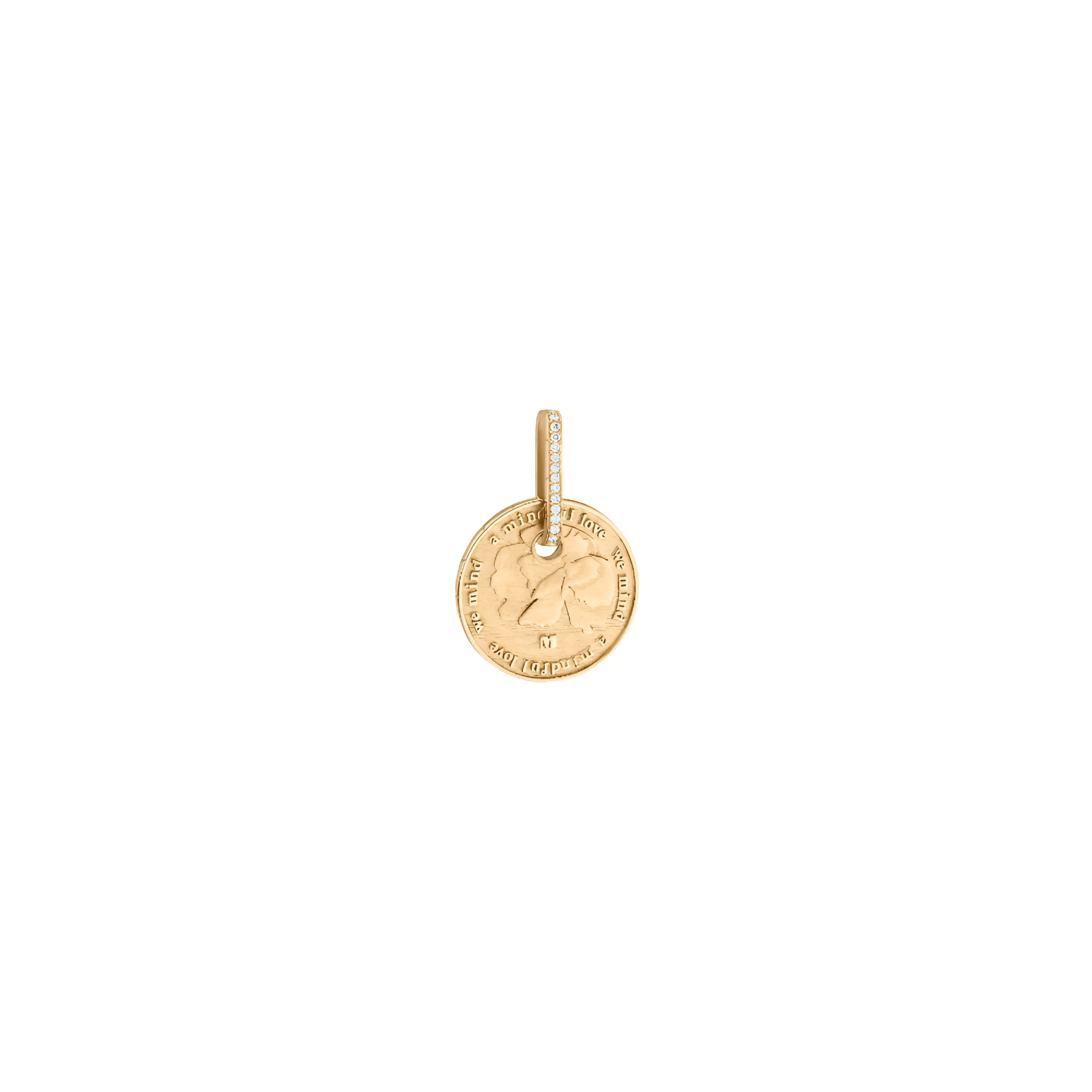Wild flowers pendant - 18K Recycled Gold Wild Flowers Diamond Pendant - The Future Rocks - 1