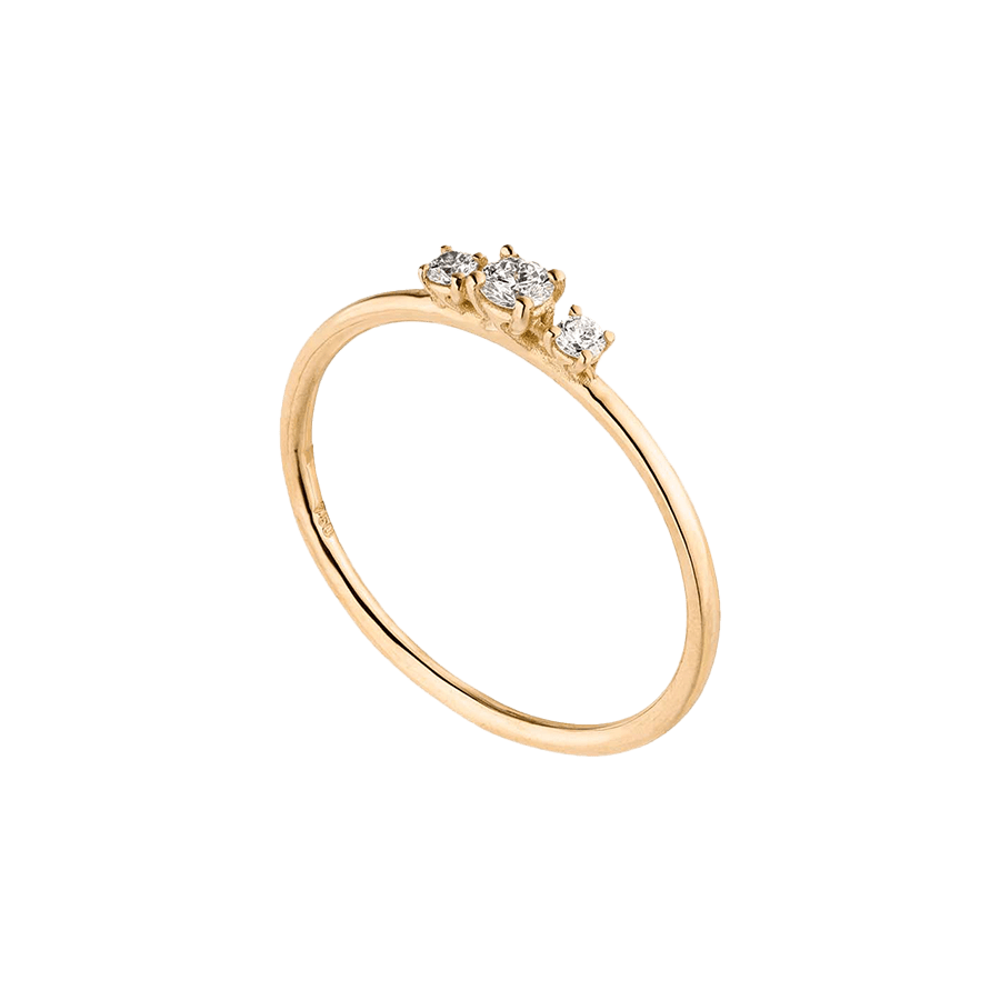 Wilderness trilogie ring - Lab-Grown Diamond Trilogie Ring - The Future Rocks - 7