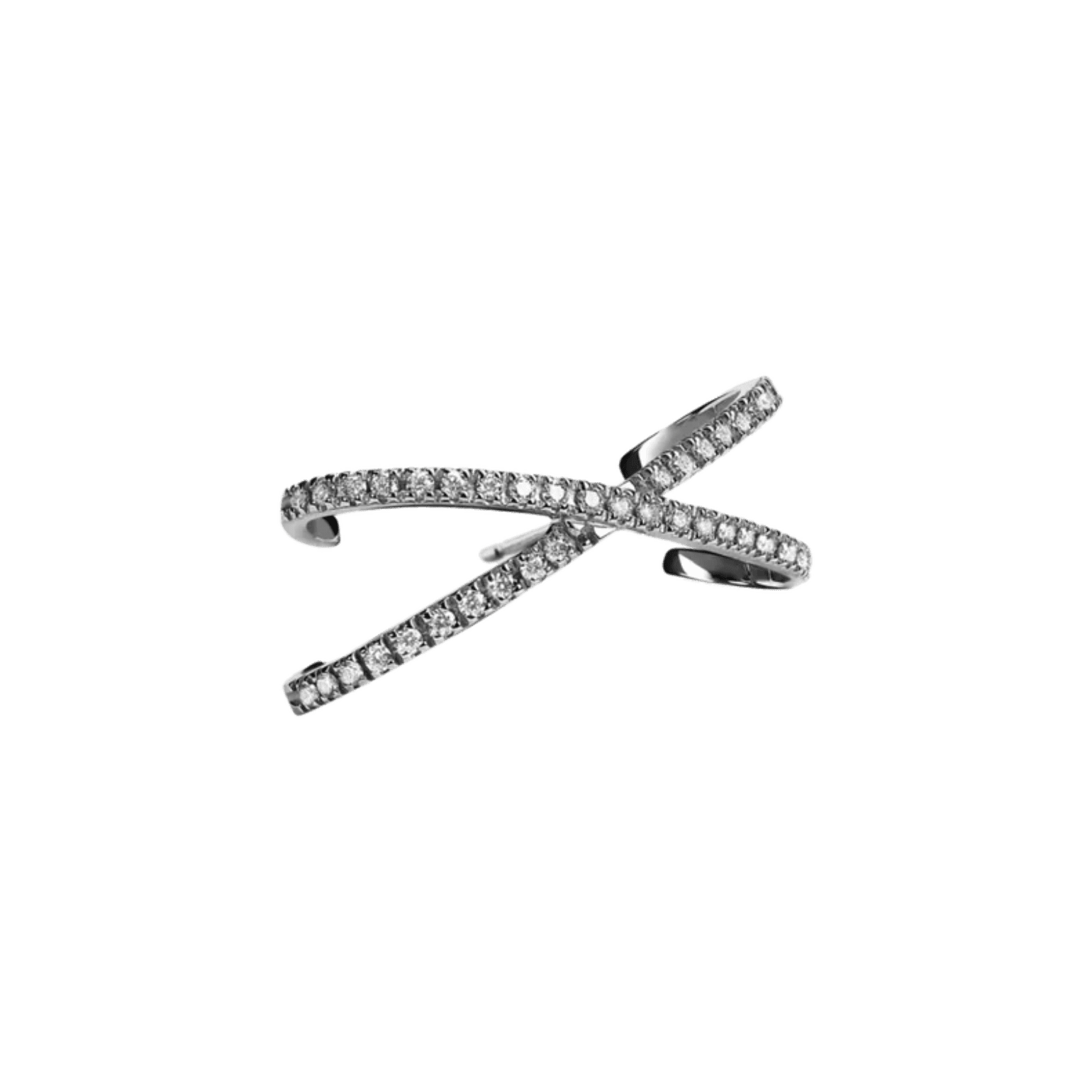 X - Lab-Grown Diamond X Earring - The Future Rocks - 1