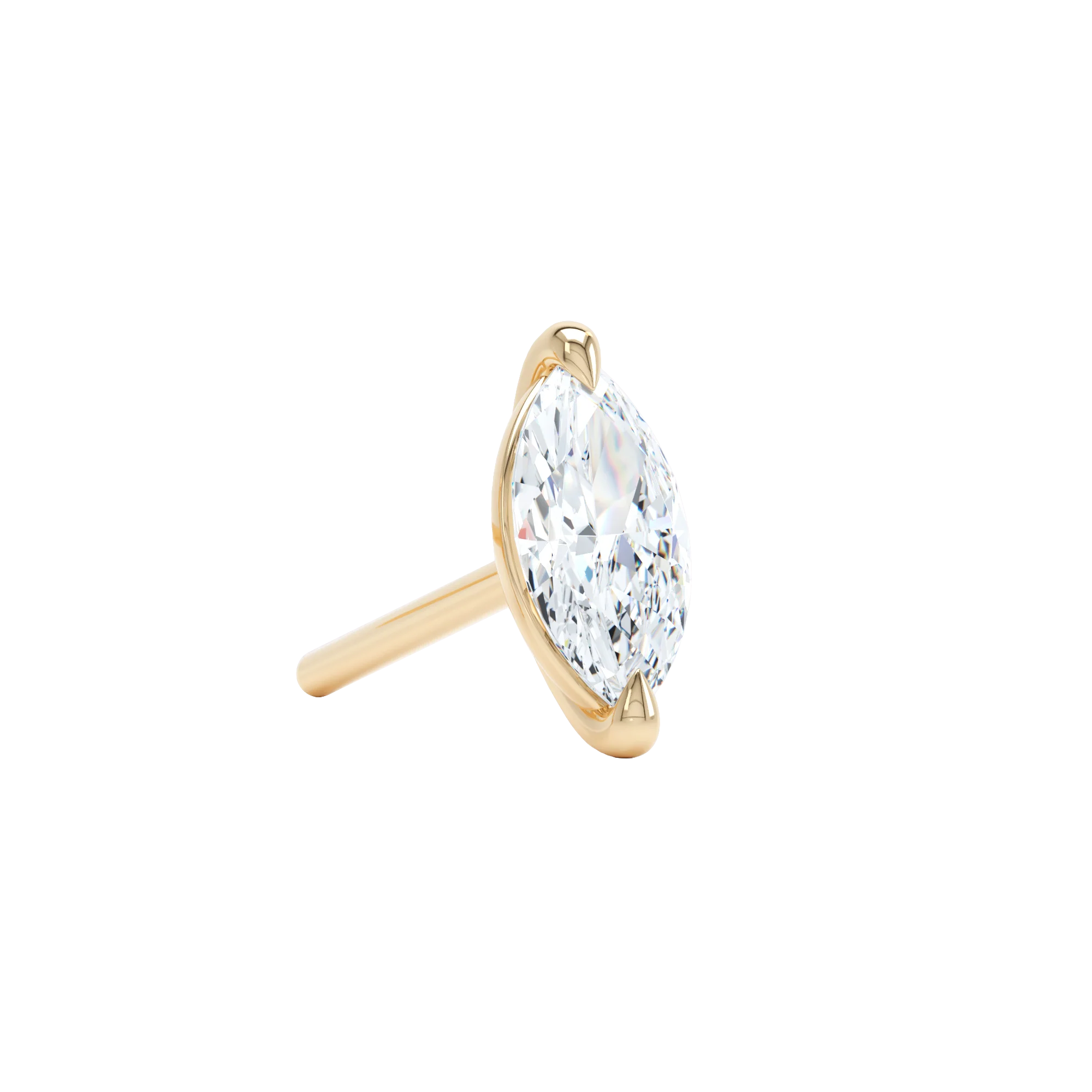 The marquise stud - Marquise Cut Lab-Grown Diamond Stud Earrings - The Future Rocks - 3