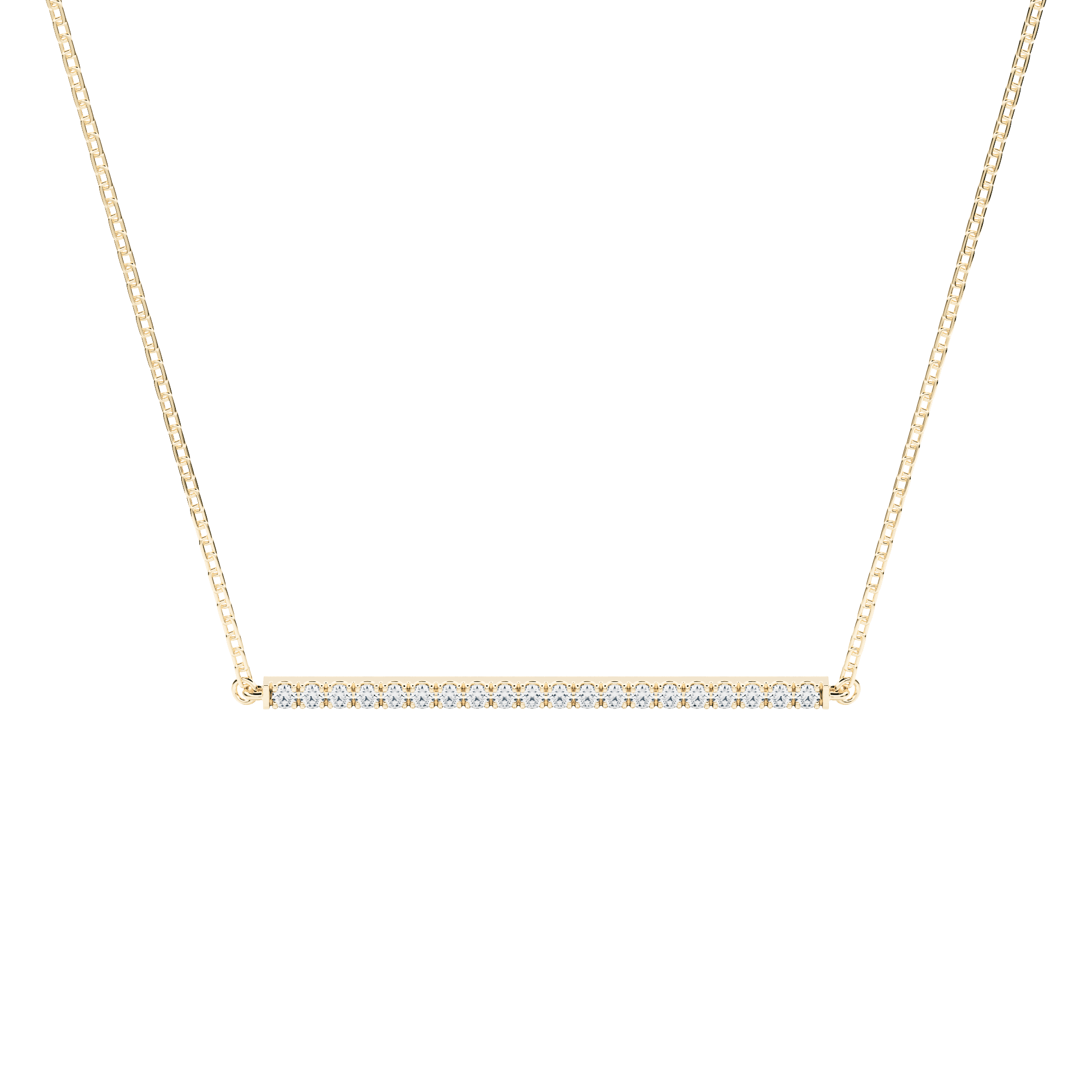 Adachi pendant necklace - Diamond Bar Necklace - The Future Rocks - 4