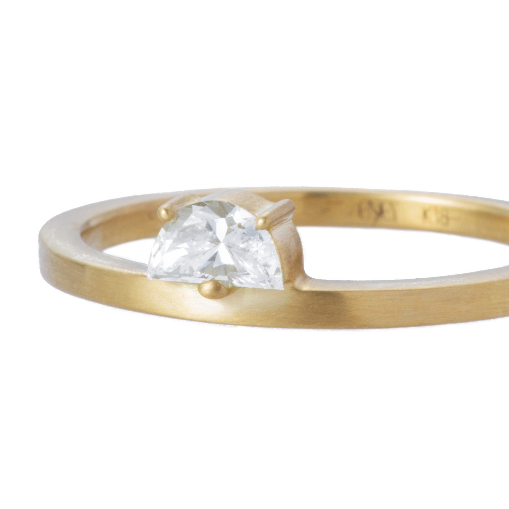  Half moon ring - Half Moon Diamond Ring -  The Future Rocks -    4 
